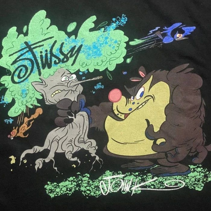 Vintage Stussy Tazmania Tee x Jhon Kricfalusi Rare