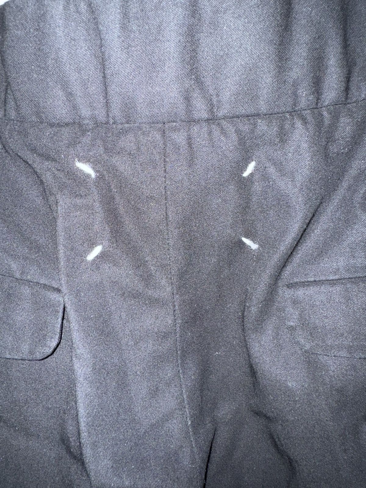 Maison Margiela MAISON MARGIELA Black Cotton Pleated Trousers Size US 34 / EU 50 - 10 Thumbnail