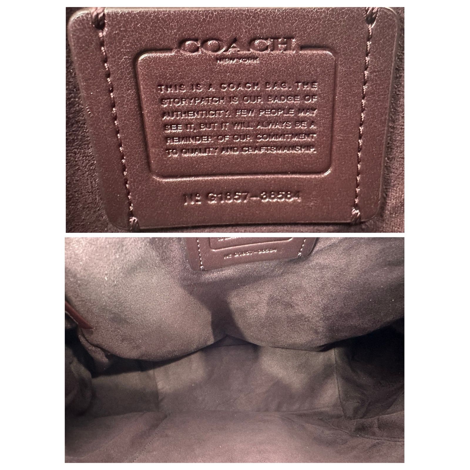 Coach Coach Metallic Gold Turnlock Vintage Leather Backpack Size ONE SIZE - 7 Thumbnail
