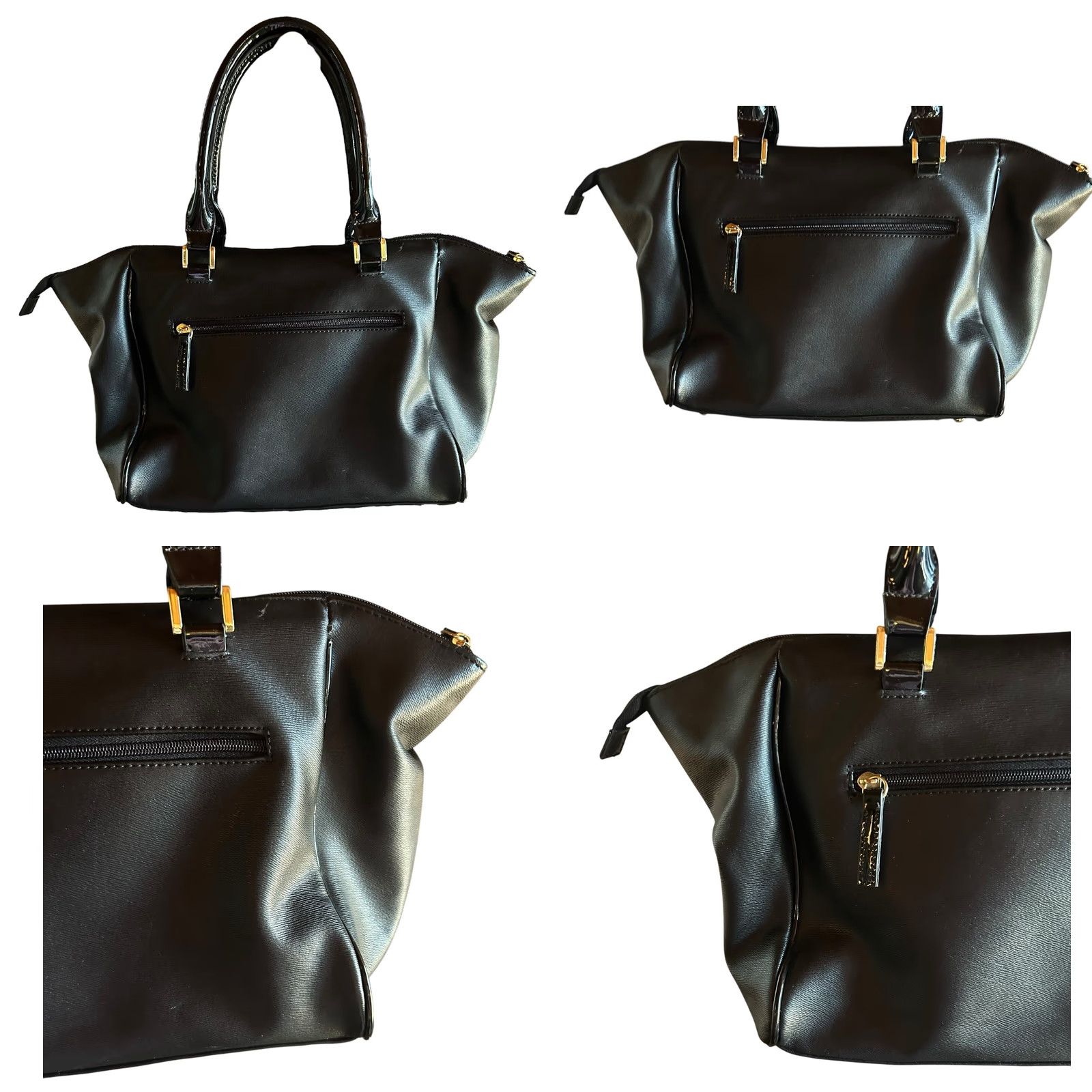 Vintage Lulu Guinness Ladies Purse Black Bow Shoulder Handbag Double Handles Bag Size ONE SIZE - 9 Thumbnail