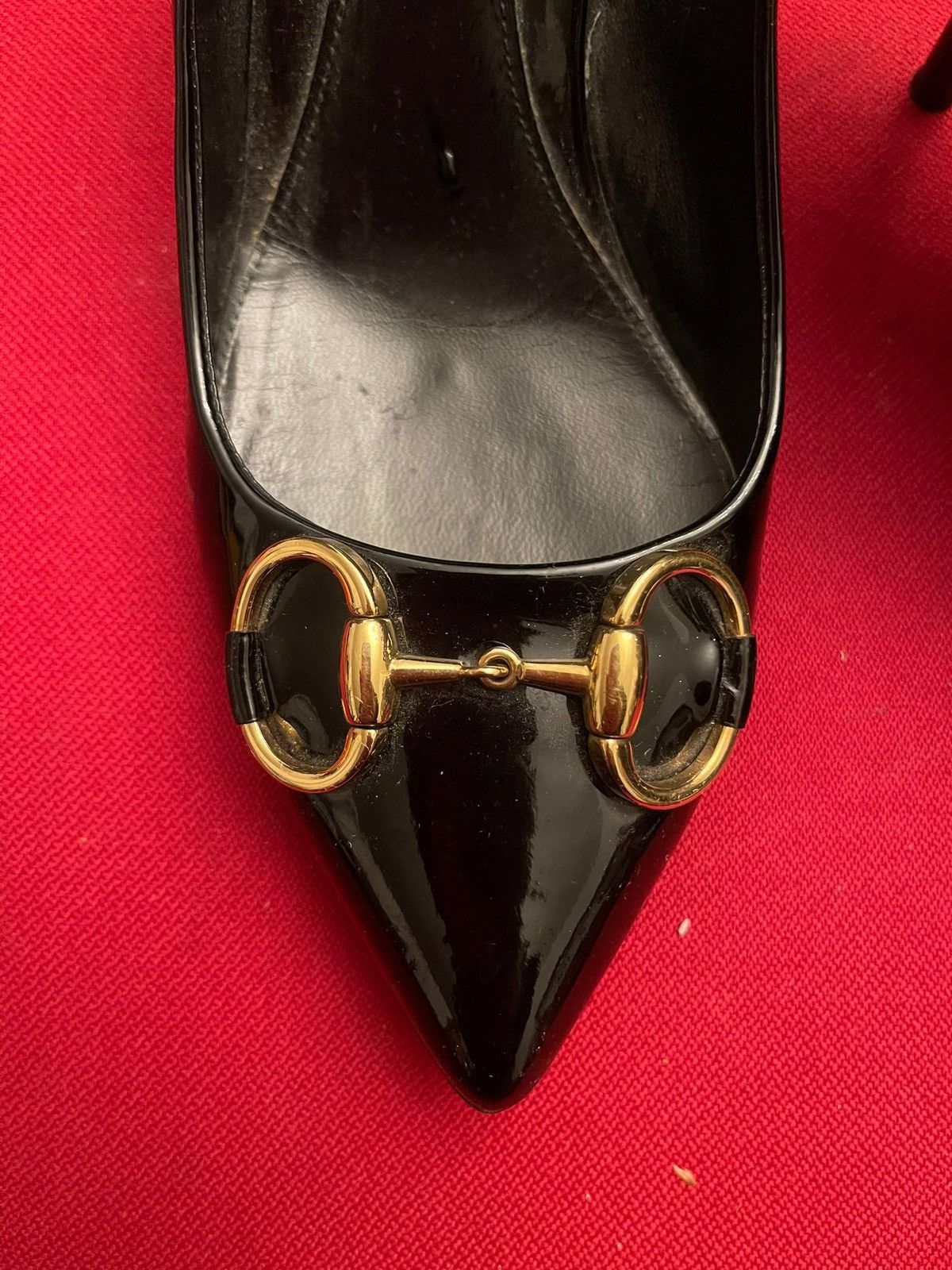 Gucci Gucci Patent Leather Horsebit Heels Size US 7.5 / IT 37.5 - 4 Thumbnail