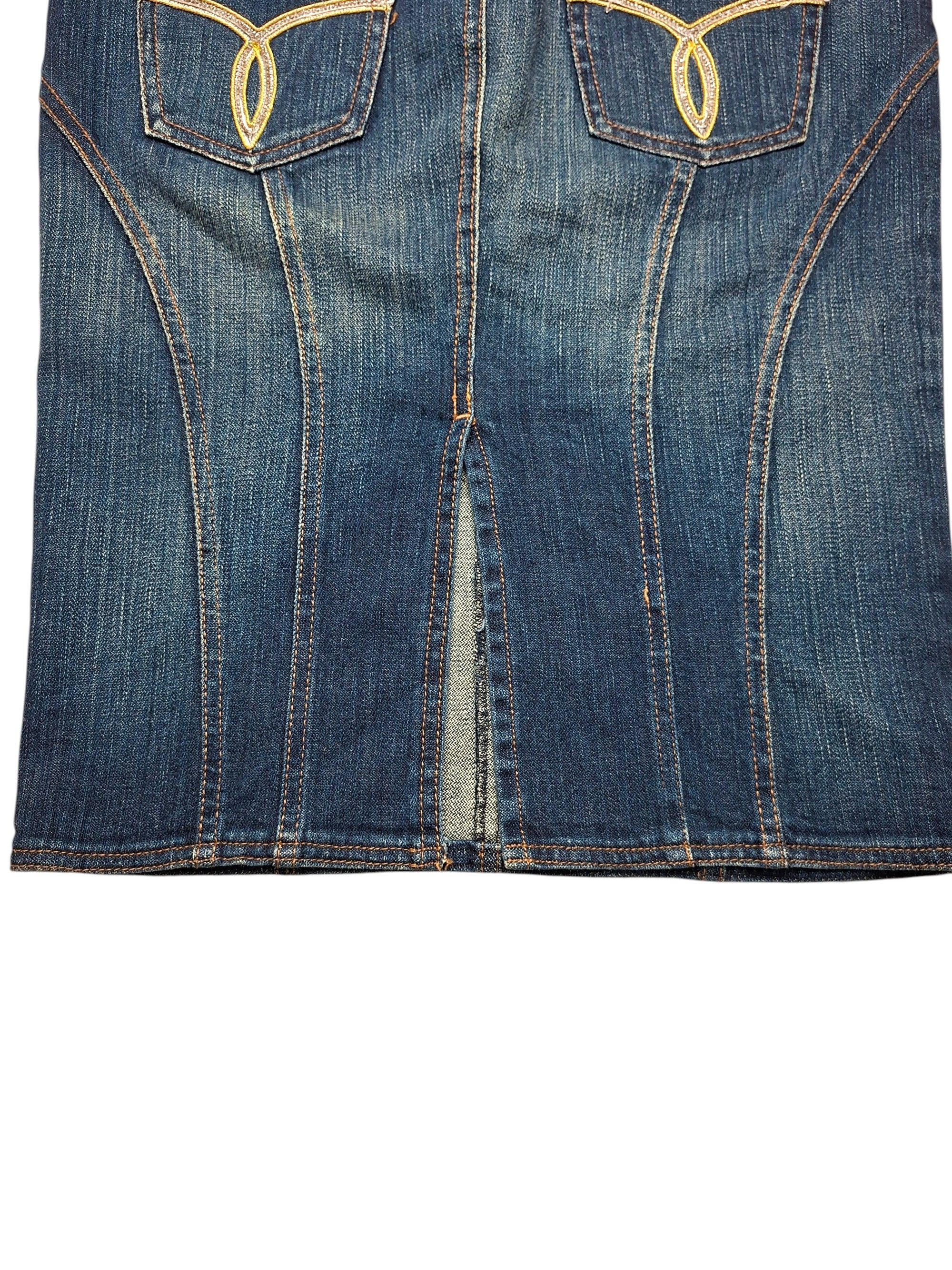 Versace Jeans Couture VTG 00s Versace Jeans Couture VJC Denim Skirt Archive Size 30" / US 8 / IT 44 - 5 Thumbnail