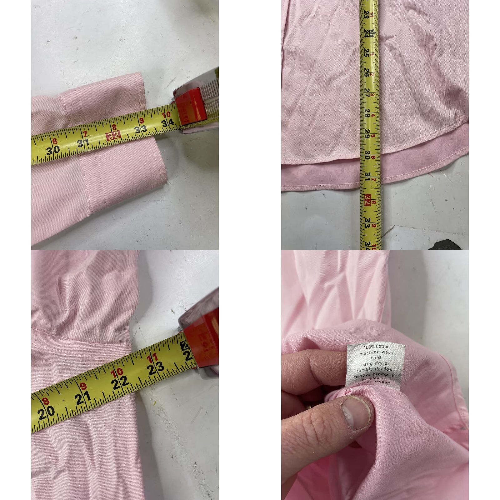 Pinko Teddy Stratford Shirt Mens L Pink Long Sleeve Button Up Zip Casual Twill Cotton Full Zip Pockets Slim Regular Department Men Size US L / EU 52-54 / 3 - 8 Thumbnail