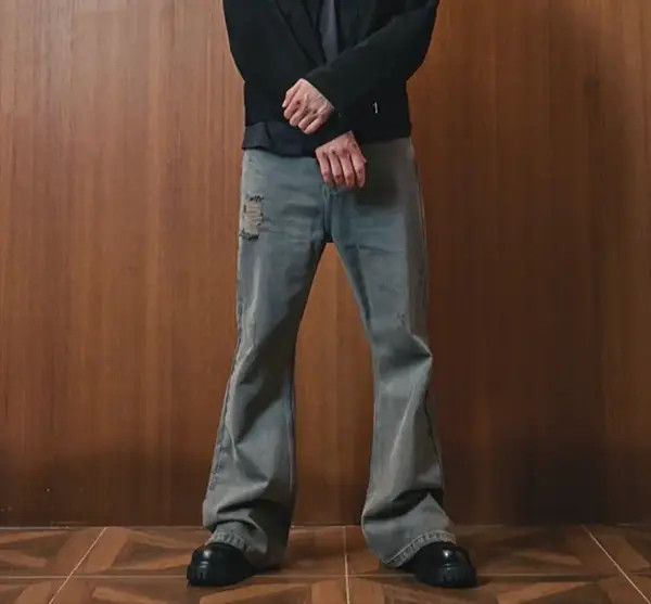 Other Grey damage flare jeans Size US 32 / EU 48 - 7 Thumbnail