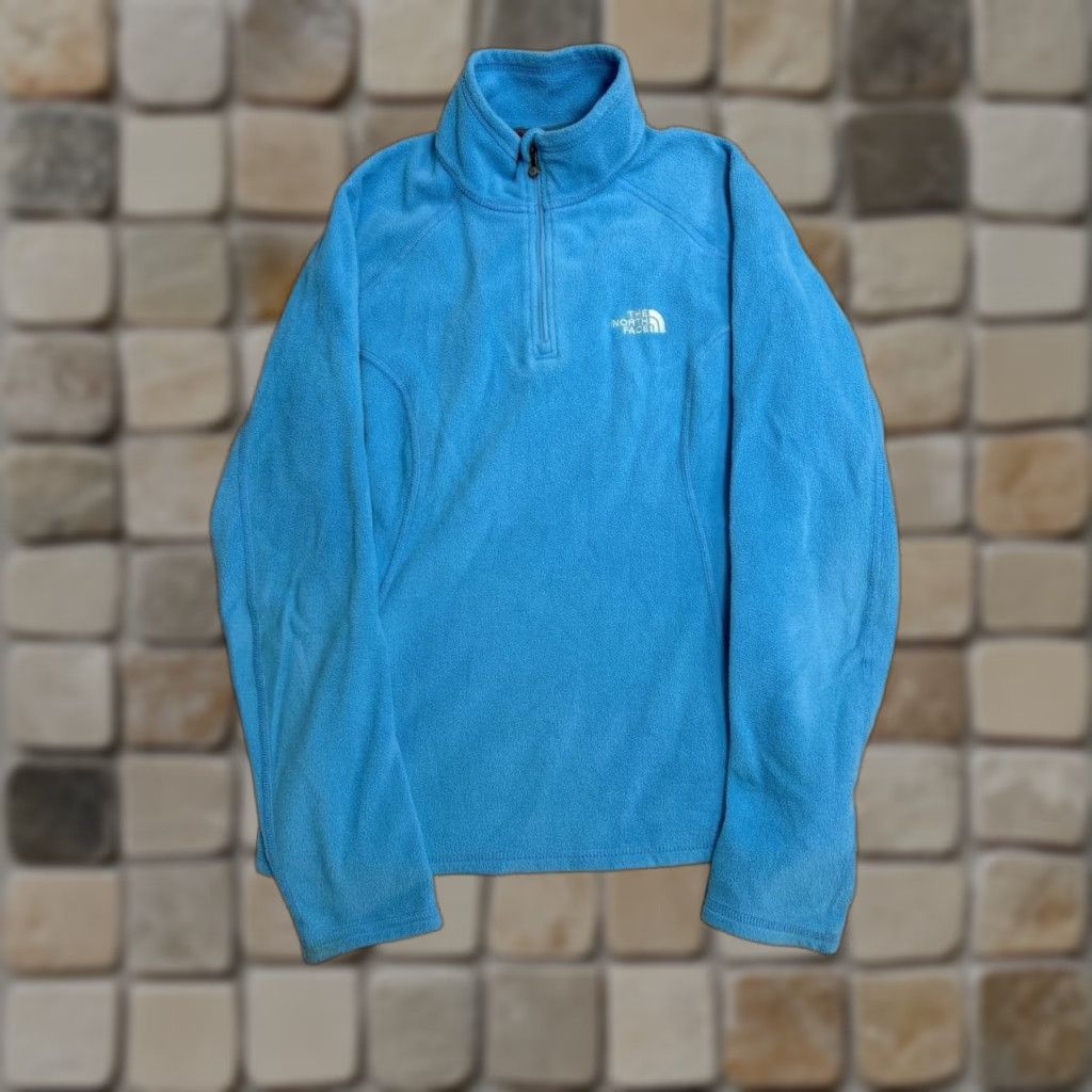 The North Face The North Face Jacket Women Small Blue Fleece Lined Mock Neck Quarter Zip Winter Size S / US 4 / IT 40 - 1 Thumbnail