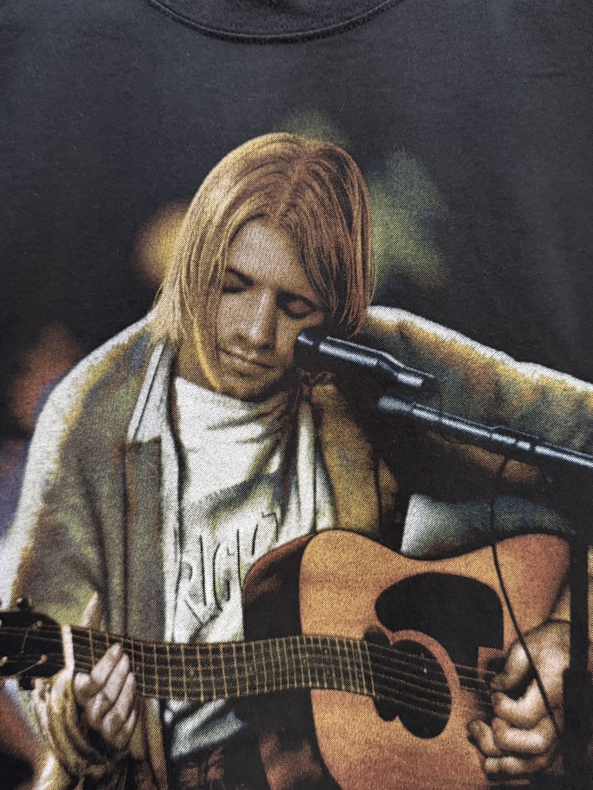 Band Tees Vintage 90s Nirvana Kurt Cobain Grunge Art Works Faded Tee Size US L / EU 52-54 / 3 - 3 Thumbnail