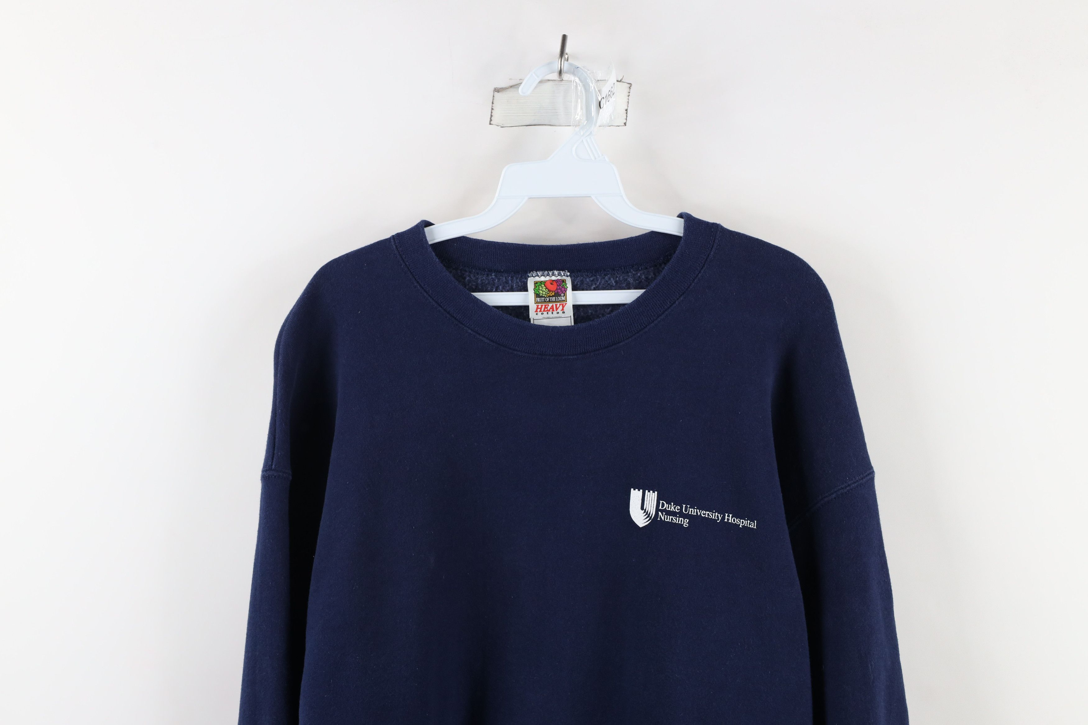 Vintage Vintage 90s University Hospital Heavyweight Sweatshirt Size US XL / EU 56 / 4 - 2 Thumbnail