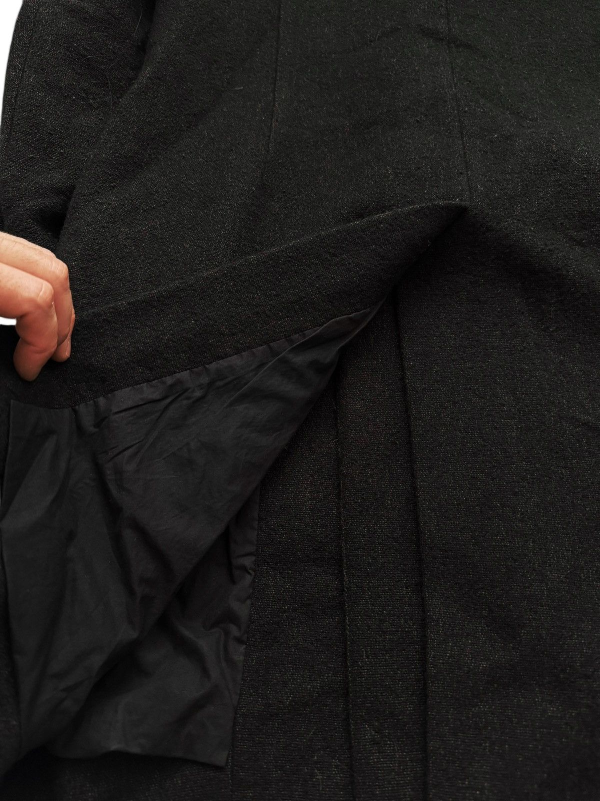 2018 Sisyphus Brown/Black Woven Double Breasted Coat