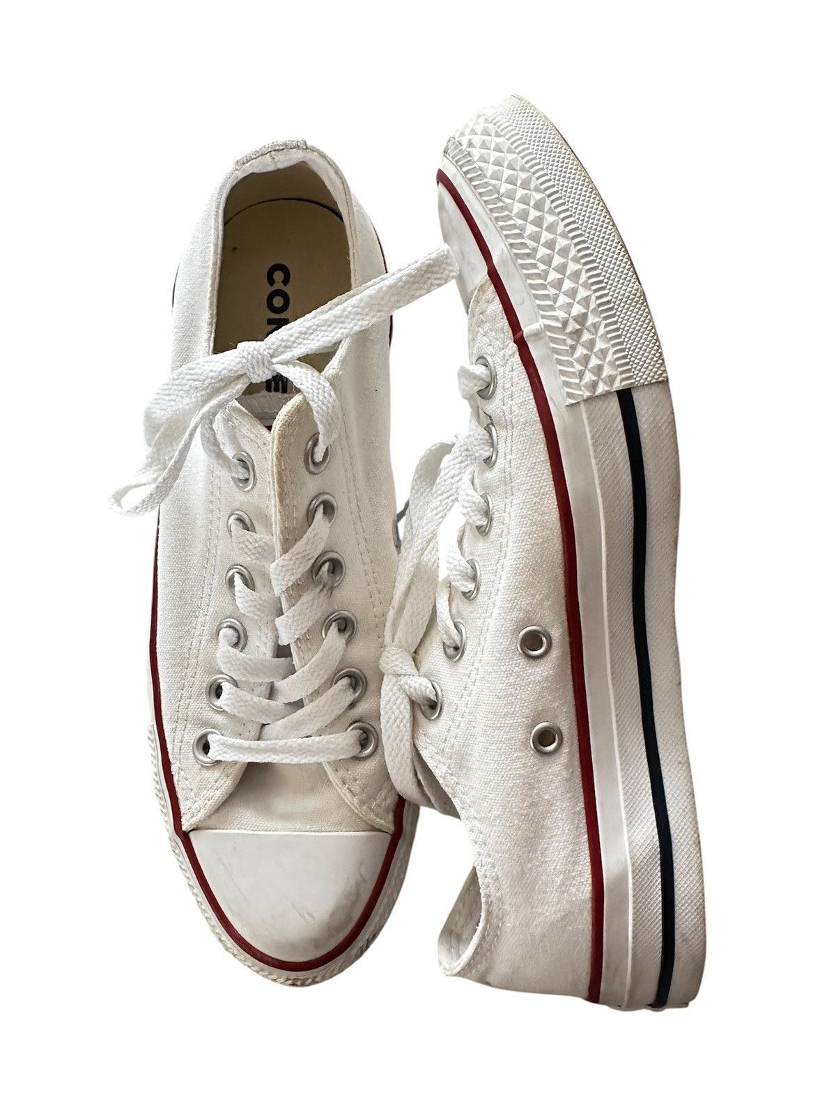 Converse White Converse Low Top Chuck Taylor All Star Shoes 7W 5M Size US 7 / IT 37 - 7 Thumbnail
