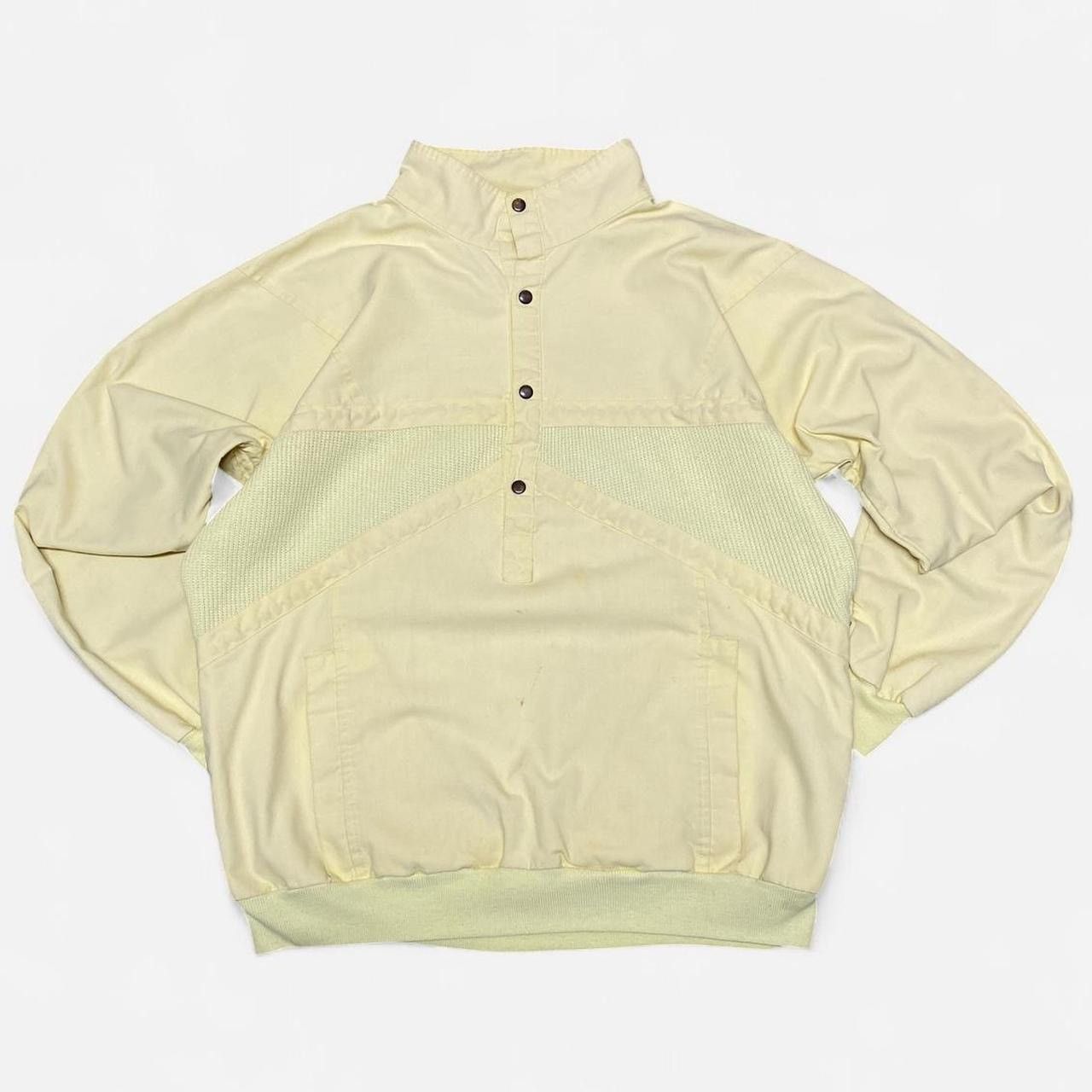 Other Vintage half button up butter yellow canvas light jacket Size US M / EU 48-50 / 2 - 1 Thumbnail