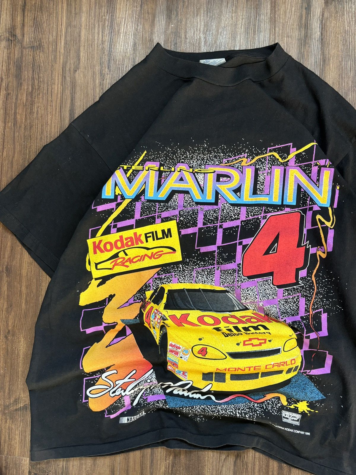 Kodak × NASCAR × Vintage Vintage Sterling Marlin Kodak Racing Single Stitch Tee 1996 Size US L / EU 52-54 / 3 - 2 Thumbnail