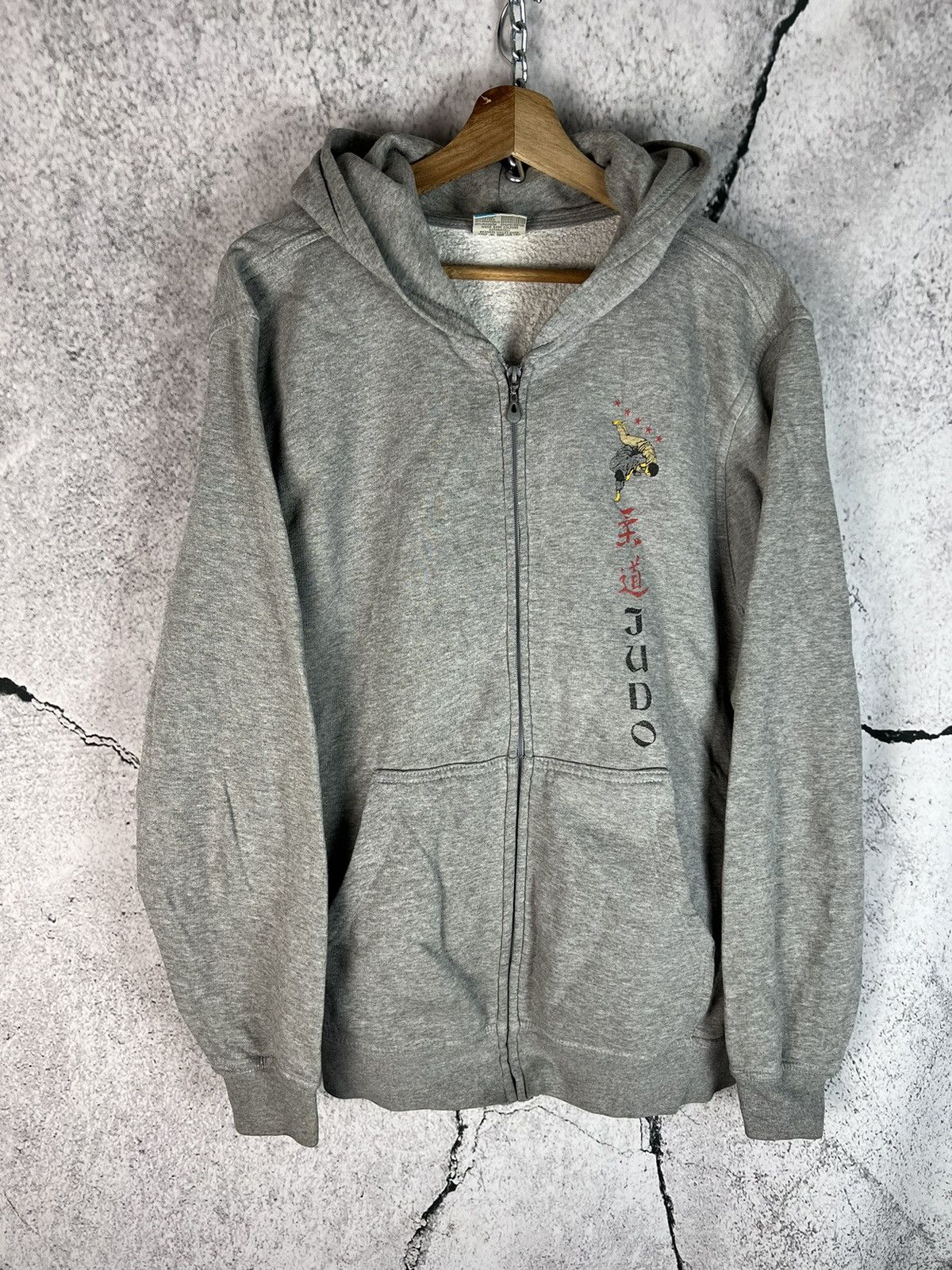Japanese Brand Vintage 90s Judo fight style zip sweatshirt Japanese rare Size US L / EU 52-54 / 3 - 1 Thumbnail