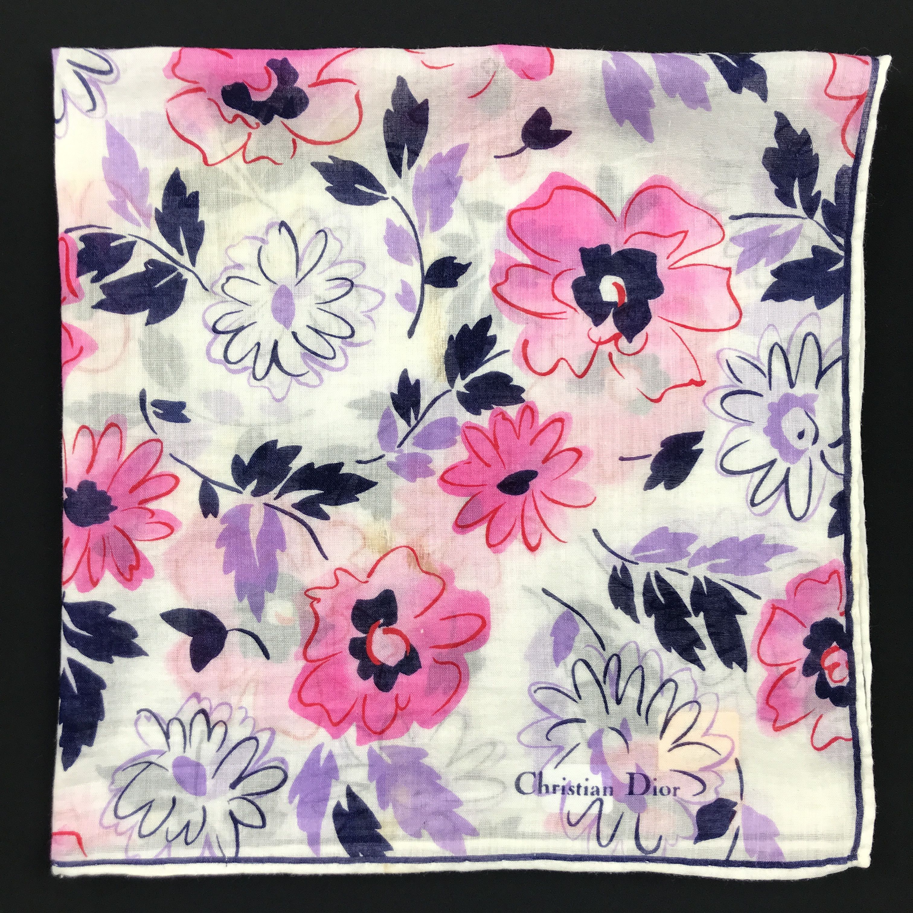 Christian Dior Monsieur × Vintage Vintage Christian Dior Bandana Neckerchief Handkerchief Size ONE SIZE - 2 Thumbnail