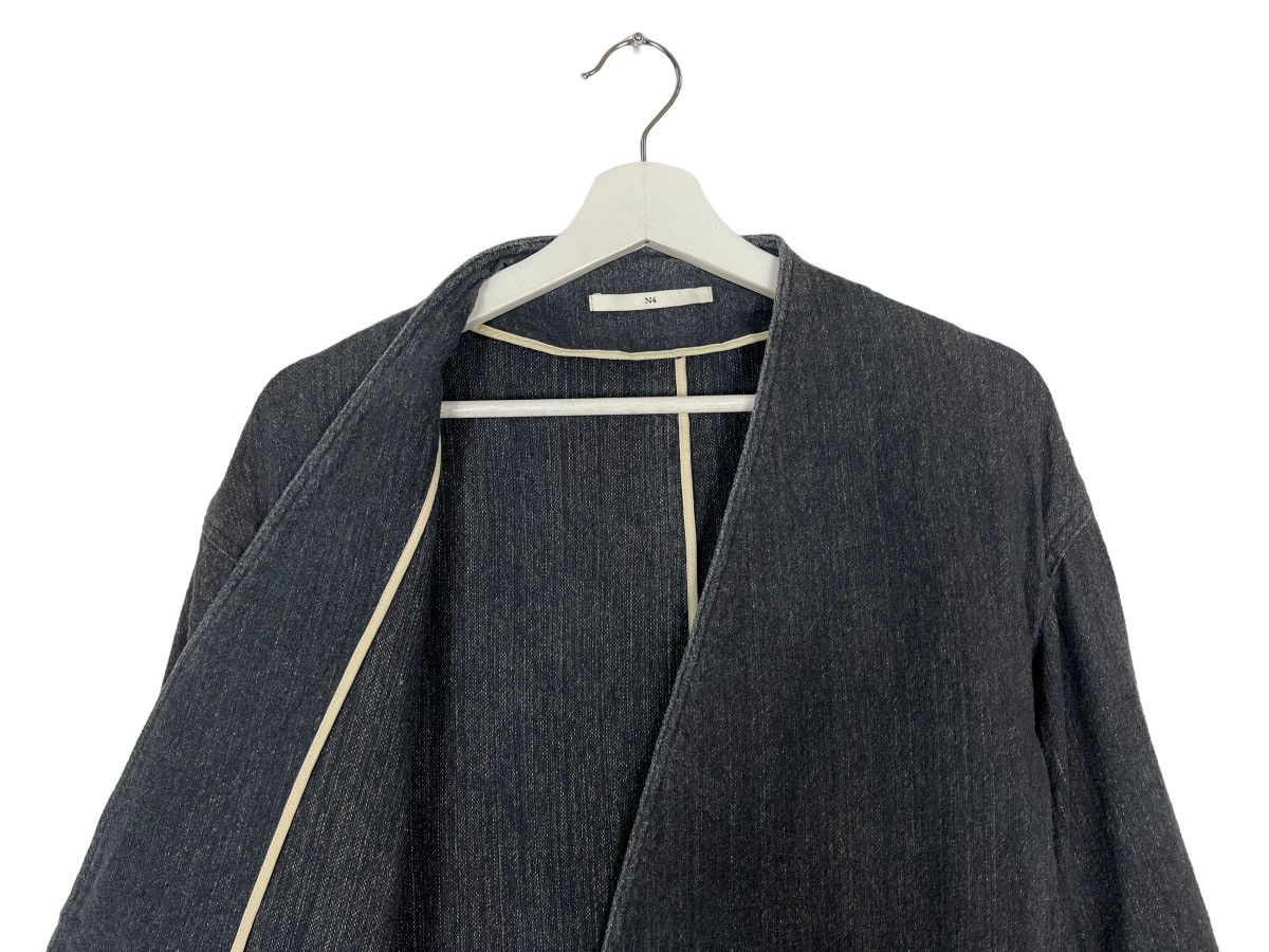 Japanese Brand 🔥 N4 SALT PAPER COTTON LONG CARDIGAN JACKET MADE IN JAPAN Size US S / EU 44-46 / 1 - 8 Thumbnail