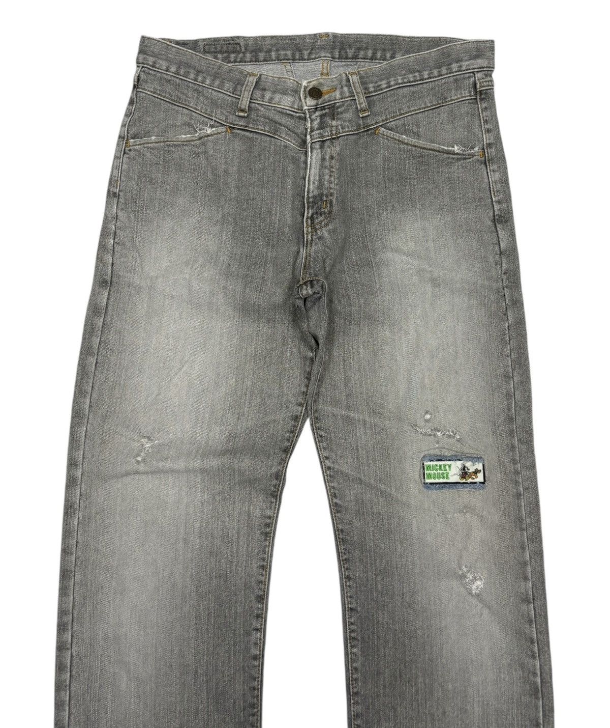 Marithe + Francois Girbaud Rare GL Heart Faded Grey Distressed Denim MFG Style Pants Size US 34 / EU 50 - 3 Thumbnail