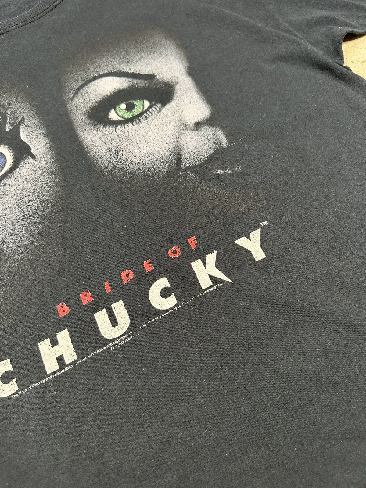 Other ‼️ Vintage Bride of Chucky Black Promo Tee T Shirt Movie Size US L / EU 52-54 / 3 - 4 Thumbnail