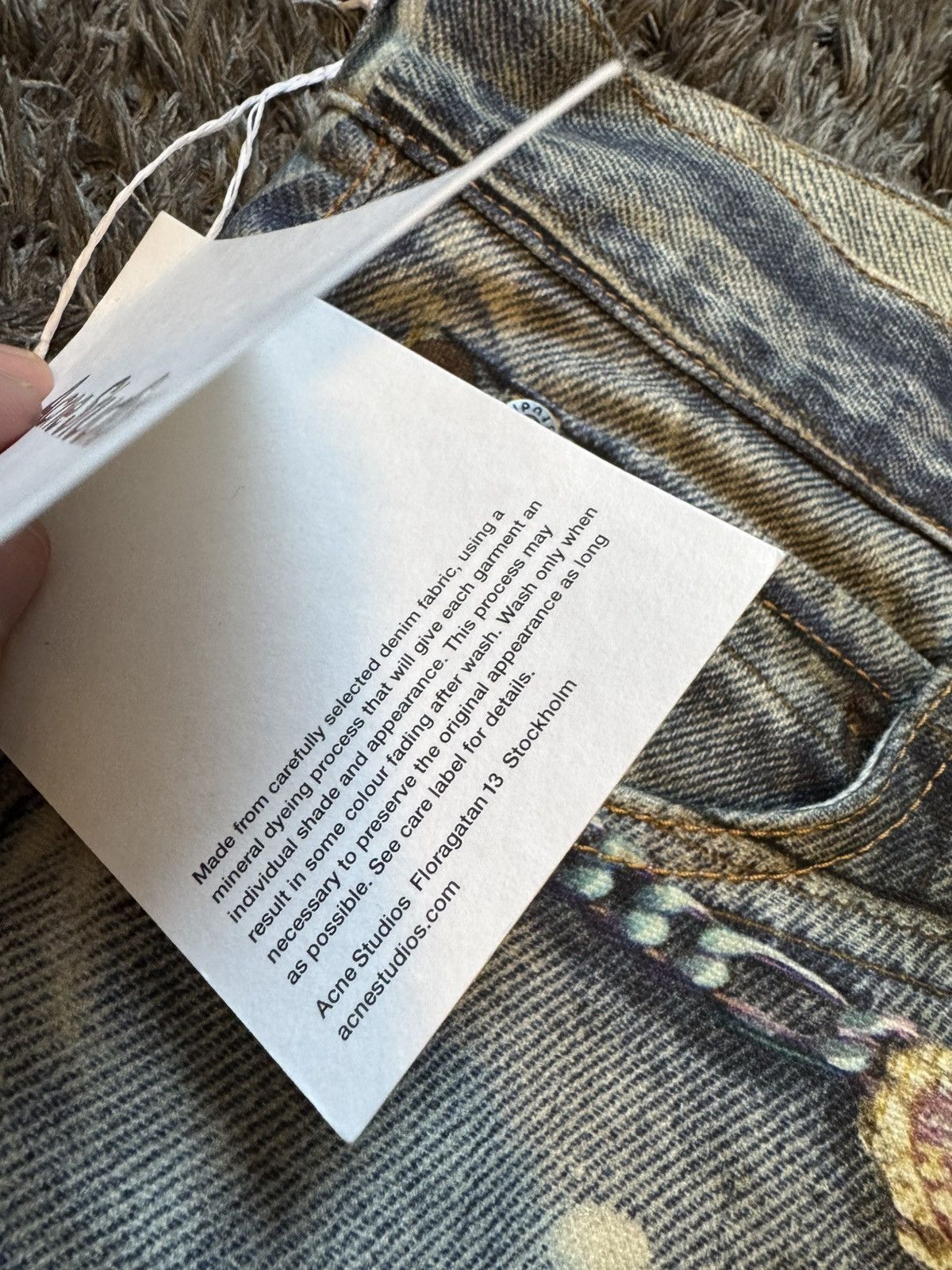 Acne Studios Acne Studios Printed Jeans 1981 Size US 31 - 5 Thumbnail