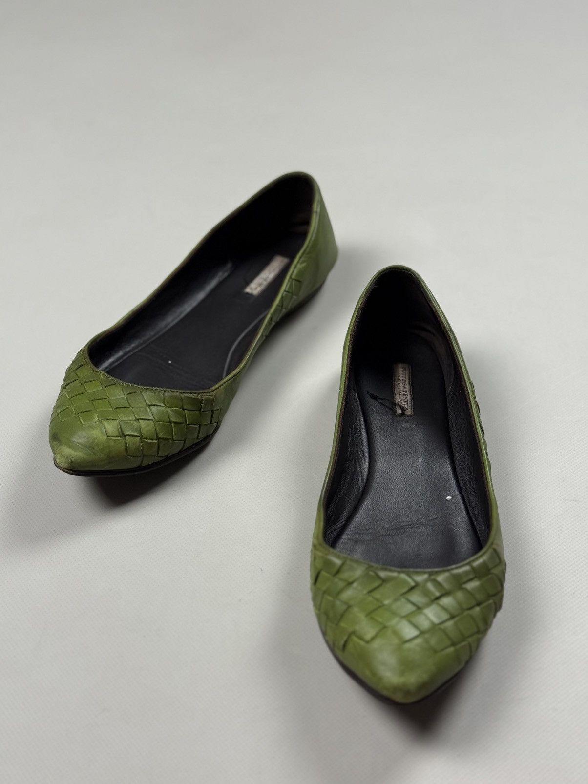 Bottega Veneta Bottega Veneta Intrecciato Knitted Leather Ballets Flats Size US 8 / IT 38 - 9 Thumbnail