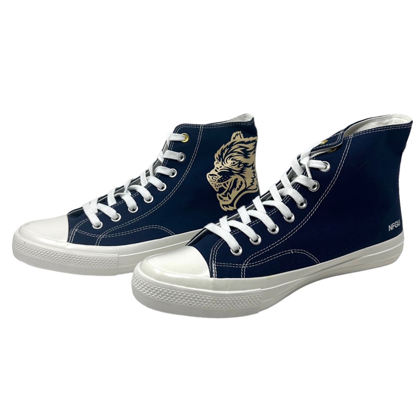 Darc Sport Darc Sport High Top Shoes W1-DIOS Wolves Forever in Navy/Tan Size US 10 / EU 43 - 2 Thumbnail