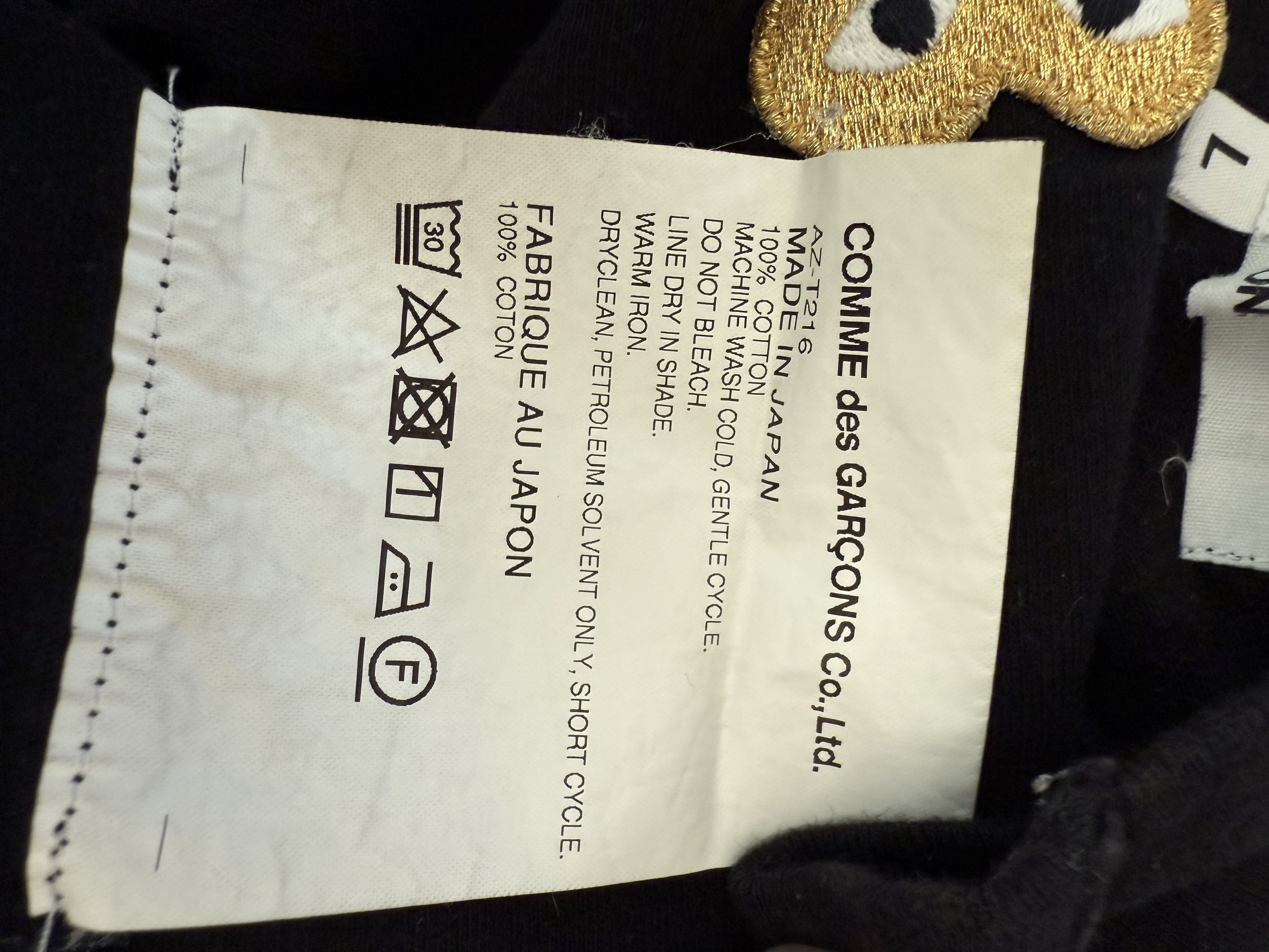 Comme des Garcons PLAY Cdg play in black Size US L / EU 52-54 / 3 - 3 Thumbnail