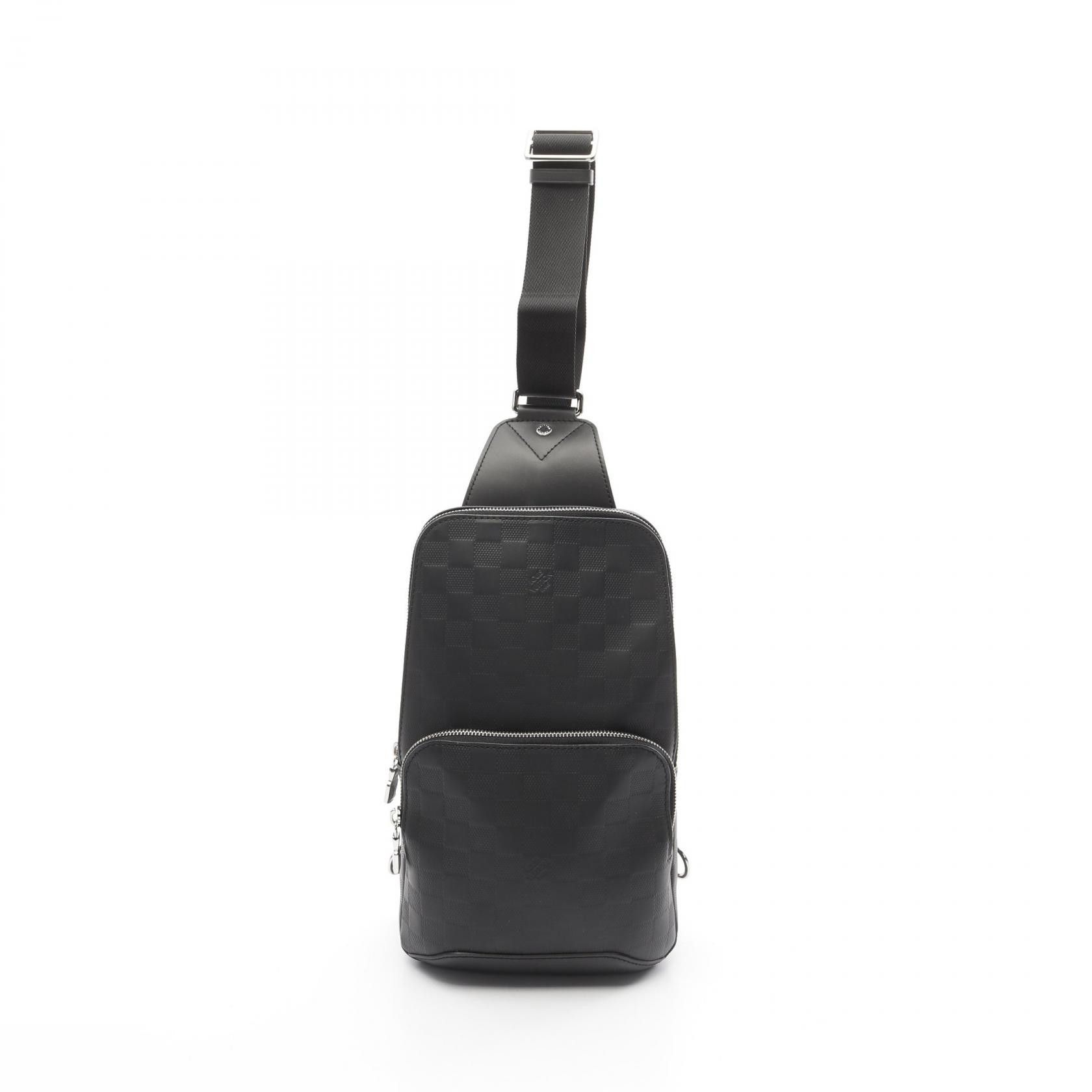 Louis Vuitton Louis Vuitton Damier Infini Avenue Sling Bag N41720 Leather Crossbody Bag N41720 in Black