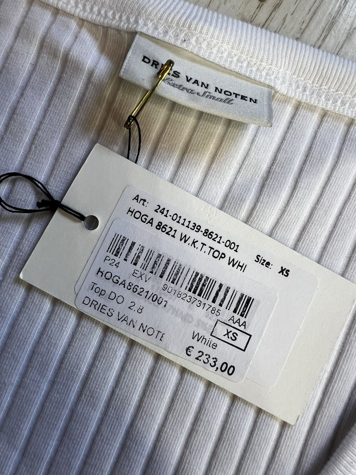 Dries Van Noten Dries Van Noten Hoga Asymmetric Ribbed Tank Top Size XS / US 0-2 / IT 36-38 - 10 Thumbnail