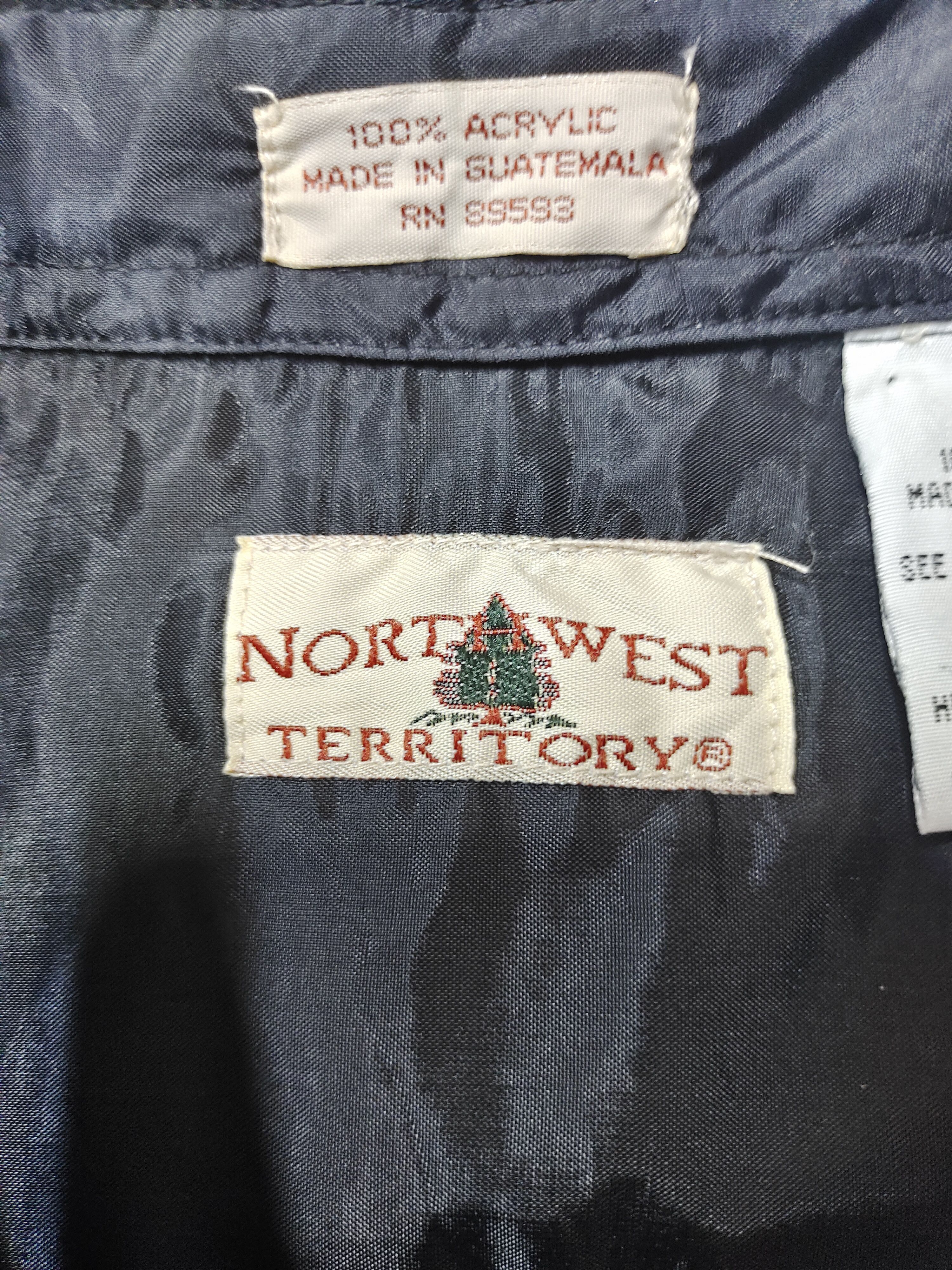 Northwest Territory × Vintage VINTAGE NORTHWEST TERRITORY FLANNEL CHECKERD L/S SHIRT Size US L / EU 52-54 / 3 - 8 Thumbnail