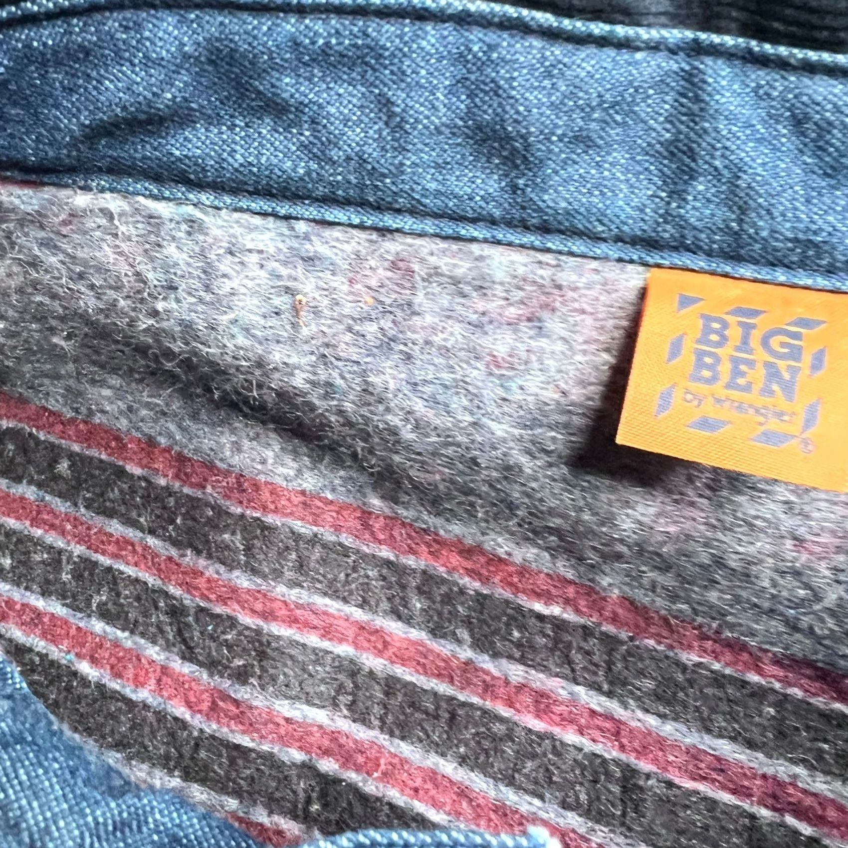 Wrangler VINTAGE Wrangler Denim Chore Coat 50 Blue Cotton Blend USA Made Chore Jacket Mens Vintage 1980s Big Ben Wool Blanket Lined Size US M / EU 48-50 / 2 - 4 Thumbnail