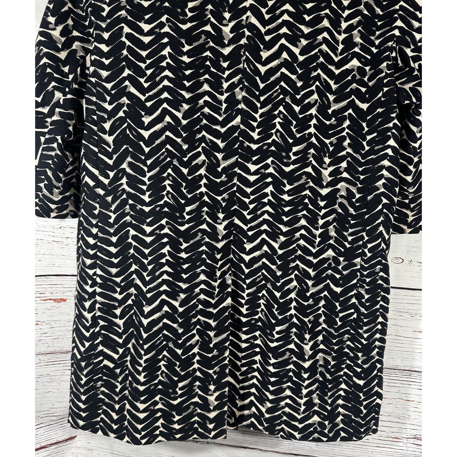 Talbots Talbots Dress Coat Overcoat Black & White Abstract Herringbo Size XL / US 12-14 / IT 48-50 - 14 Thumbnail
