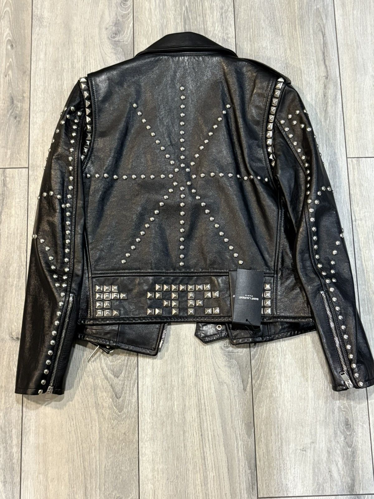 Hedi Slimane Saint Laurent Paris AW16 Palladium Studded Jacket Size US S / EU 44-46 / 1 - 4 Thumbnail