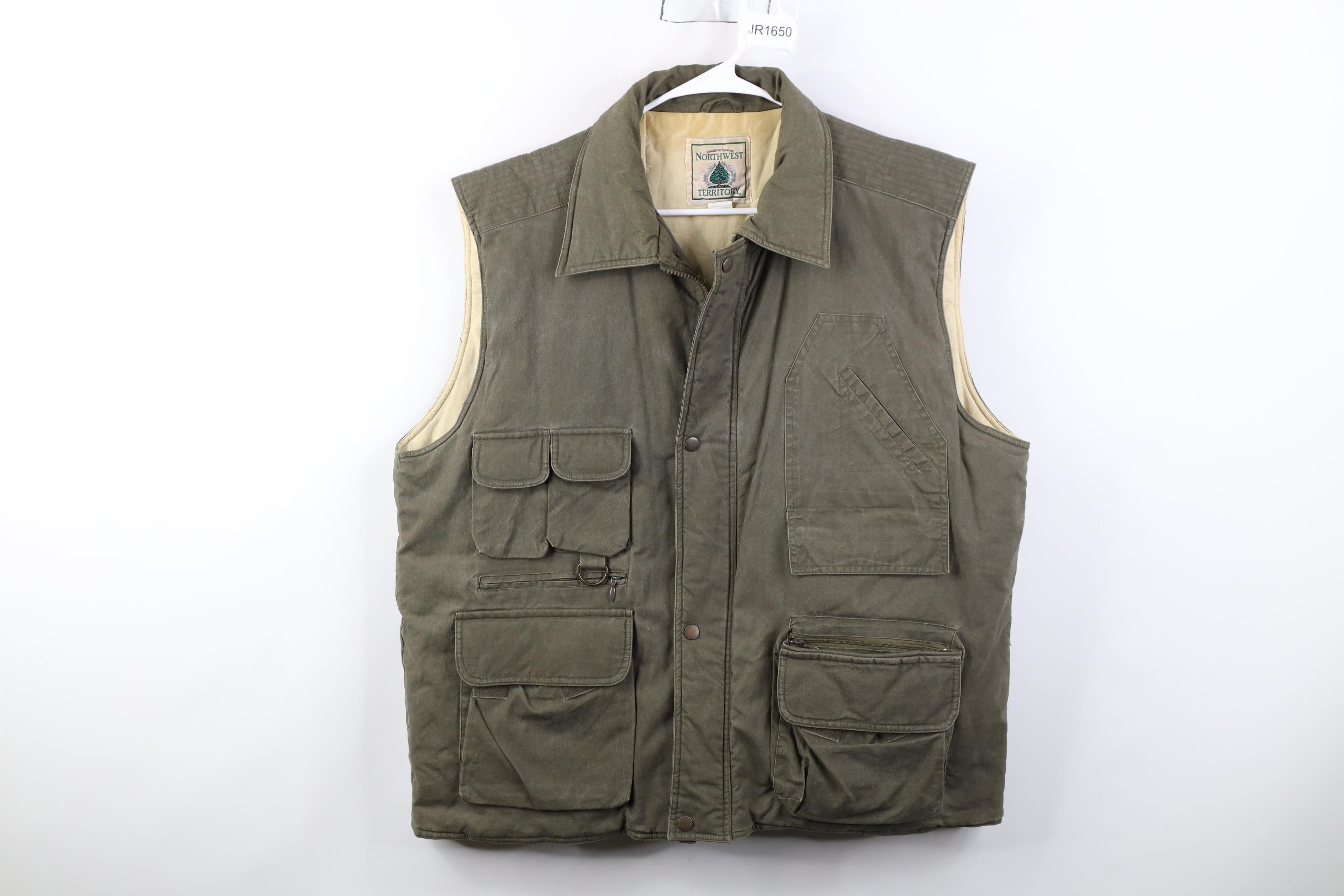 Vintage Vintage 90s Streetwear Tactical Puffer Vest Jacket Green Size US L / EU 52-54 / 3 - 1 Thumbnail
