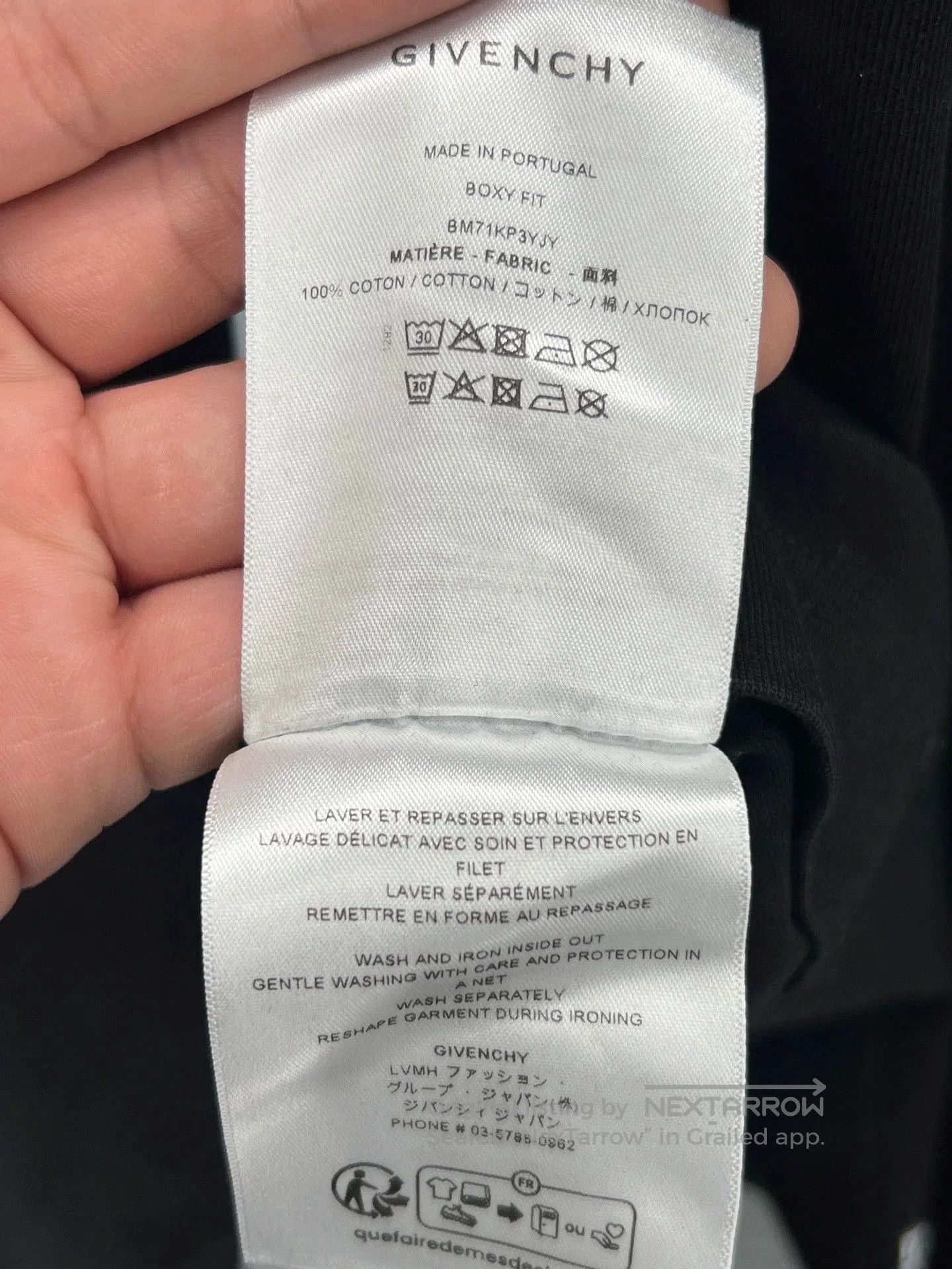 Givenchy givenchy black cotton long sleeve t-shirt. Size US M / EU 48-50 / 2 - 5 Thumbnail
