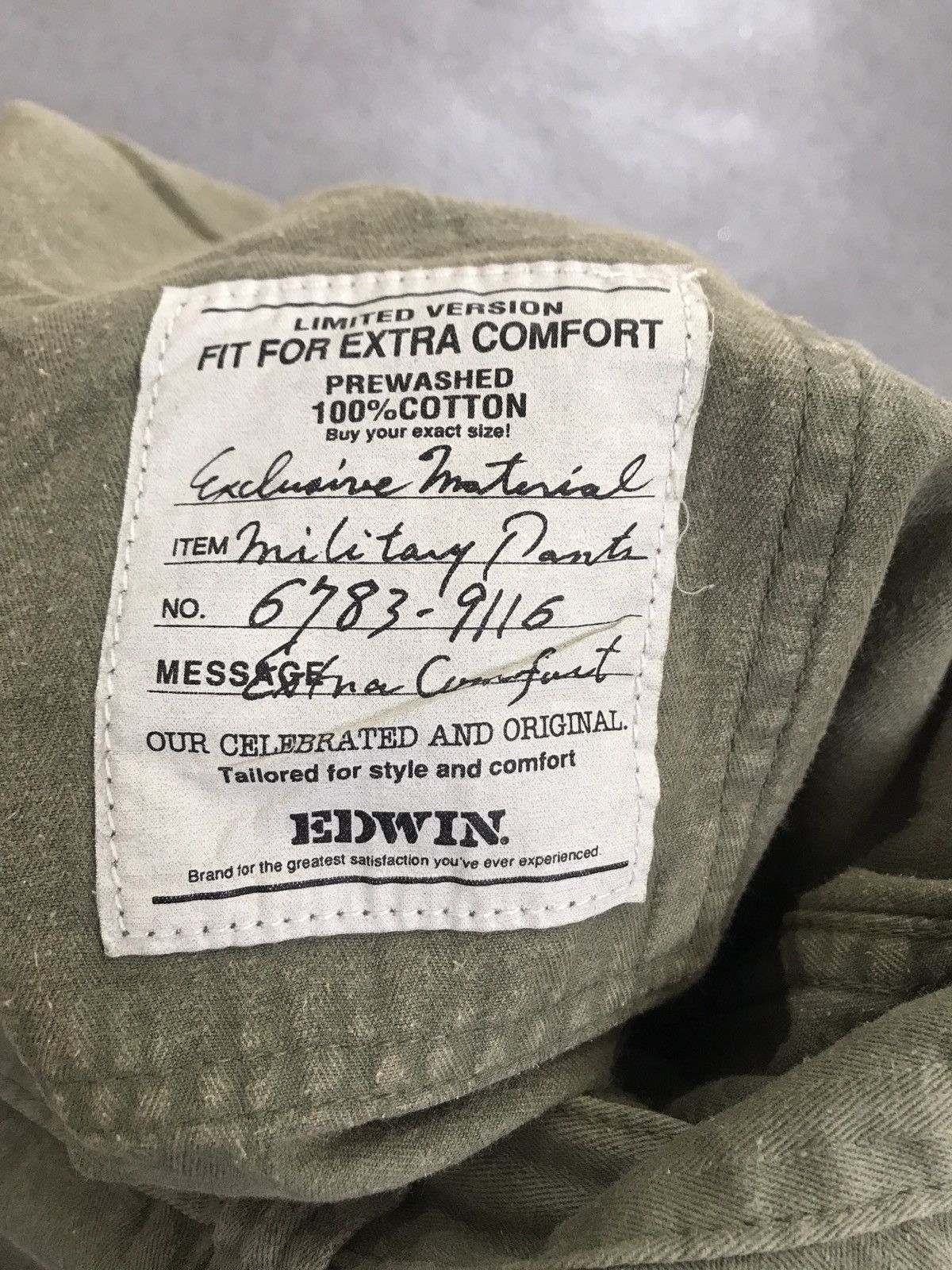 Edwin × Vintage Vintage Edwin work pants style and comfort Size US 32 / EU 48 - 7 Thumbnail