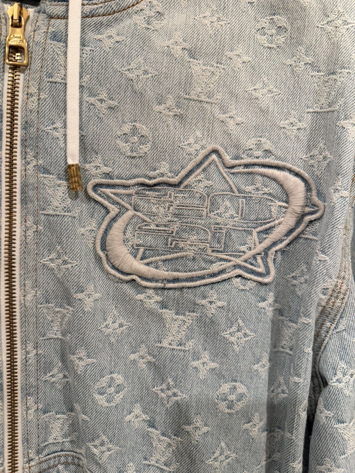 Louis Vuitton × NBA Louis Vuitton x NBA Denim Zip Up Jacket Size US M / EU 48-50 / 2 - 4 Thumbnail