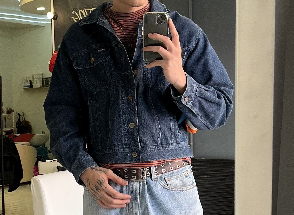 Japanese Brand Vintage Japan Denim jacket /Lupo Di Mare Sina cova Size US L / EU 52-54 / 3 - 10 Thumbnail