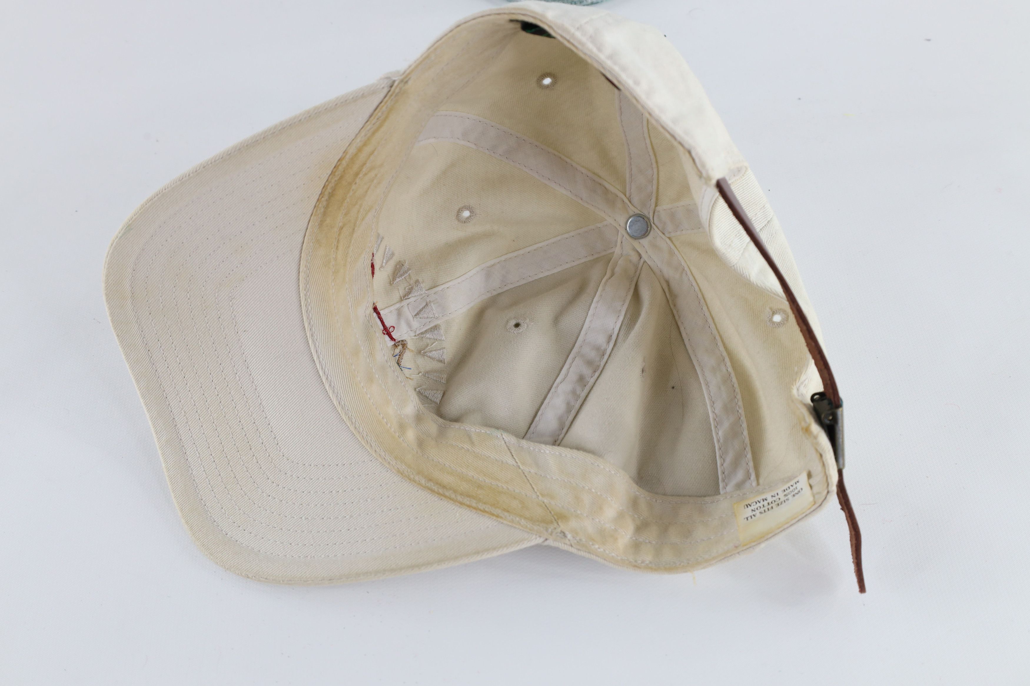 Greg Norman × Vintage Vintage 90s Greg Norman Distressed Shark Golf Hat Size ONE SIZE - 12 Thumbnail