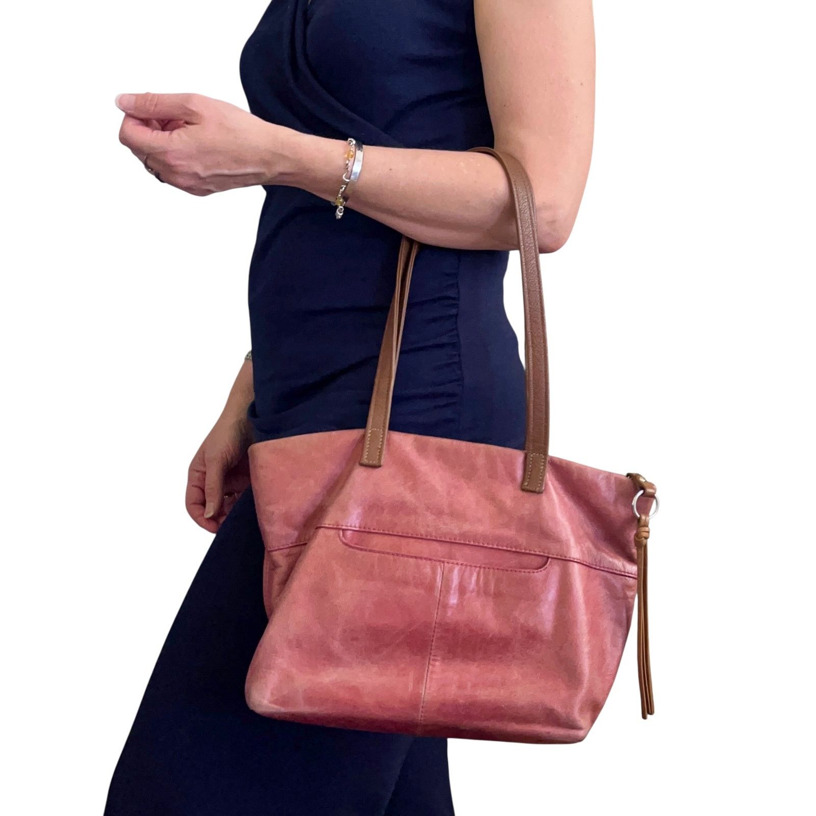 Hobo HOBO Cecily Begonia Pink Leather Satchel Shoulder Bag Purse Size ONE SIZE - 2 Thumbnail