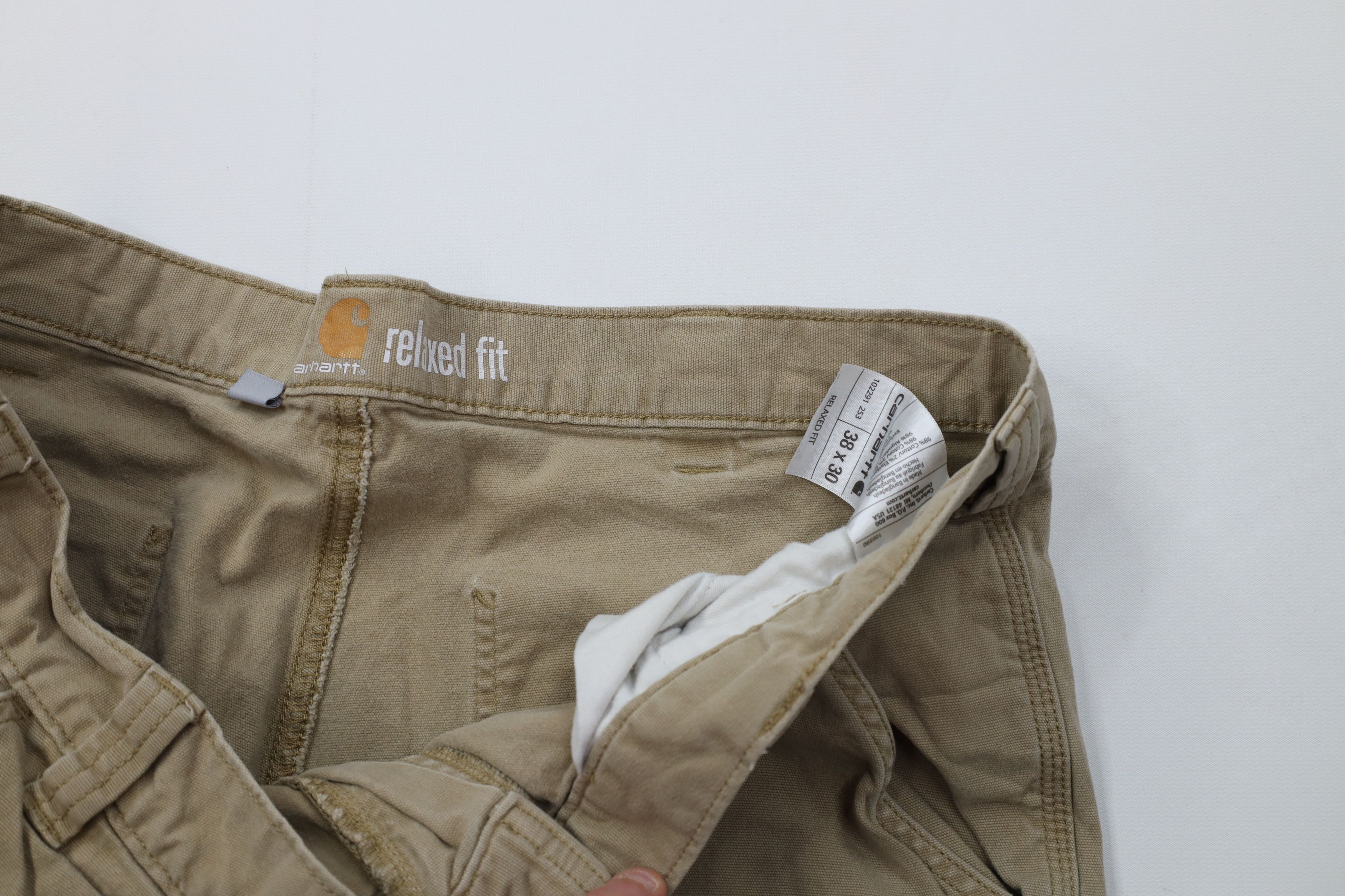 Carhartt Vintage Y2K Carhartt Relaxed Fit Wide Leg Dungaree Pants Size US 38 / EU 54 - 10 Thumbnail