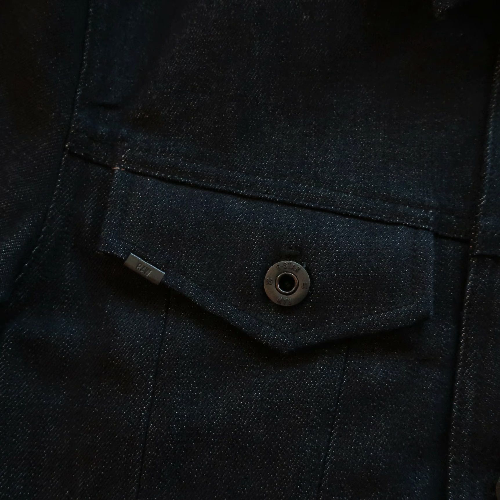 G-Star G-Star D-Stak Denim Trucker Jean Jacket Mens Small Dark Wash Size US 29 - 6 Thumbnail