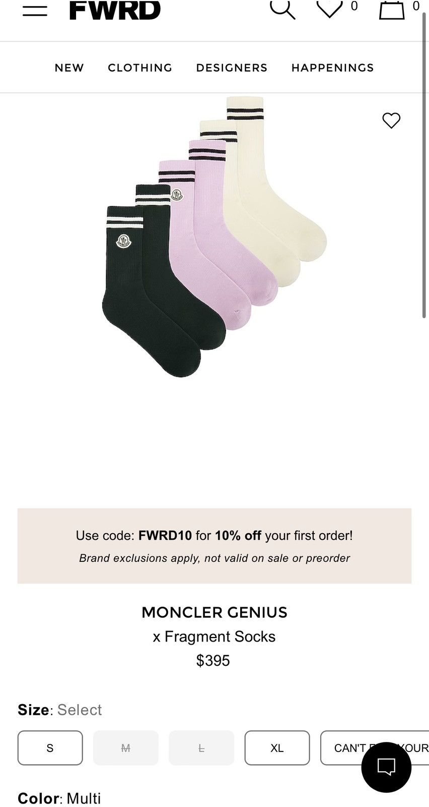 Fragment Design × Moncler Moncler Genius Fragment FRGMT high socks 3 Pack Size ONE SIZE - 9 Thumbnail