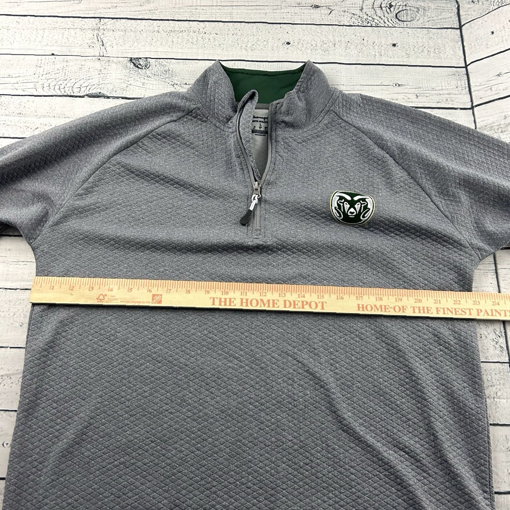 Champion Champion Colorado State Rams 1/4 Zip Pullover Jacket Men L Gray Size US L / EU 52-54 / 3 - 6 Thumbnail