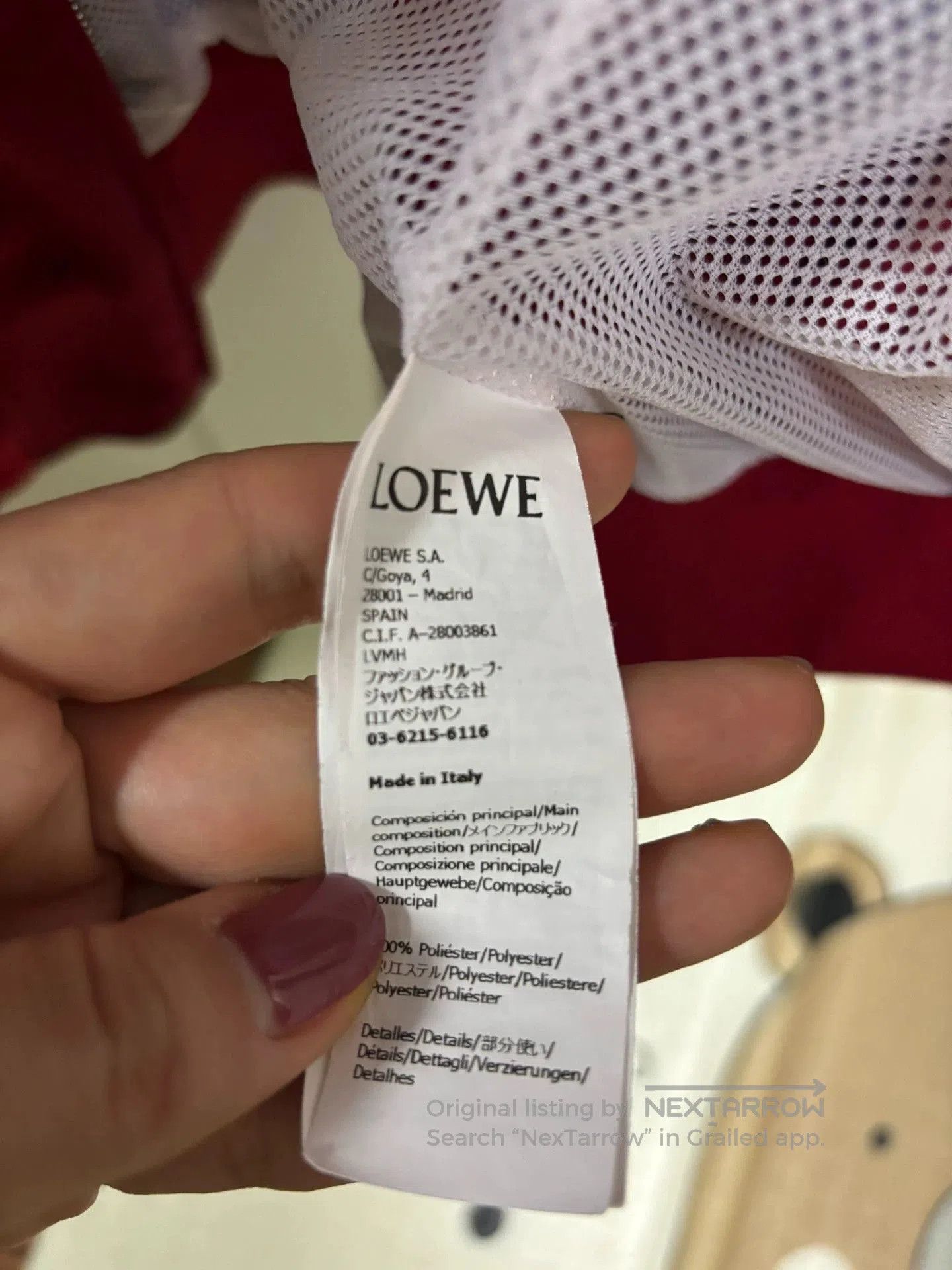 Loewe Loewe Red Sports Jacket. Size US L / EU 52-54 / 3 - 7 Thumbnail