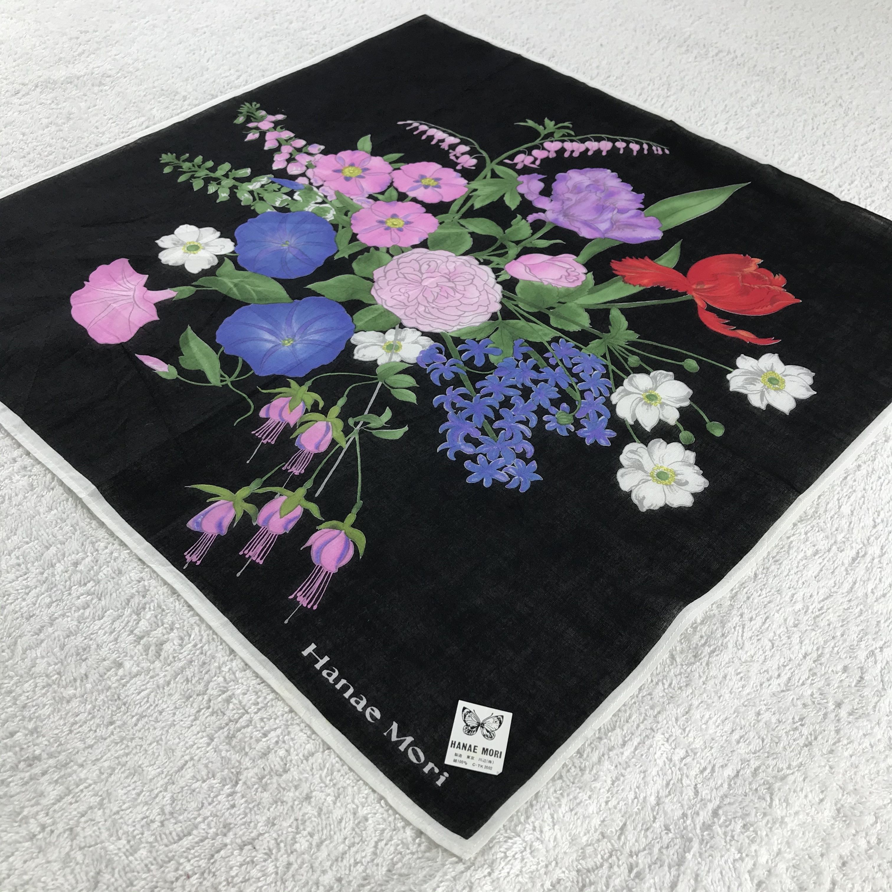 Hanae Mori × Vintage Hanae Mori Bandana / Handkerchief / Neckerchief - S135 Size ONE SIZE - 2 Thumbnail