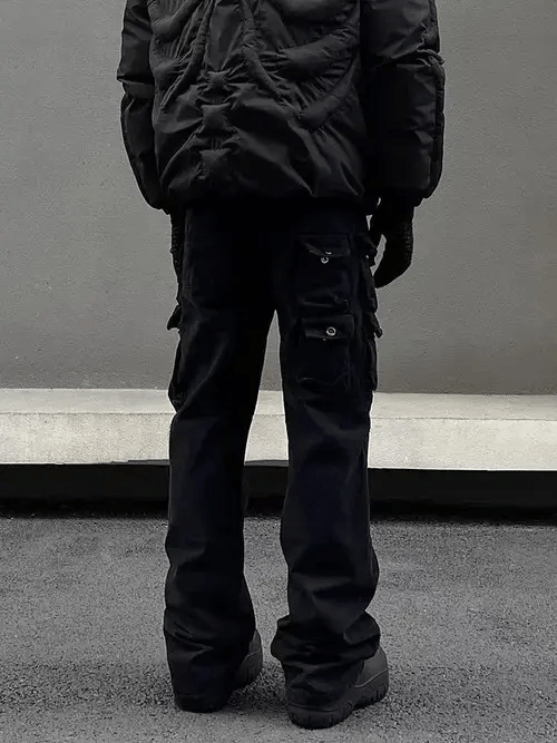 Japanese Brand × Jean Street Retro Heavyweight Multi-Pocket Cargo Jeans Size US 30 / EU 46 - 2 Thumbnail
