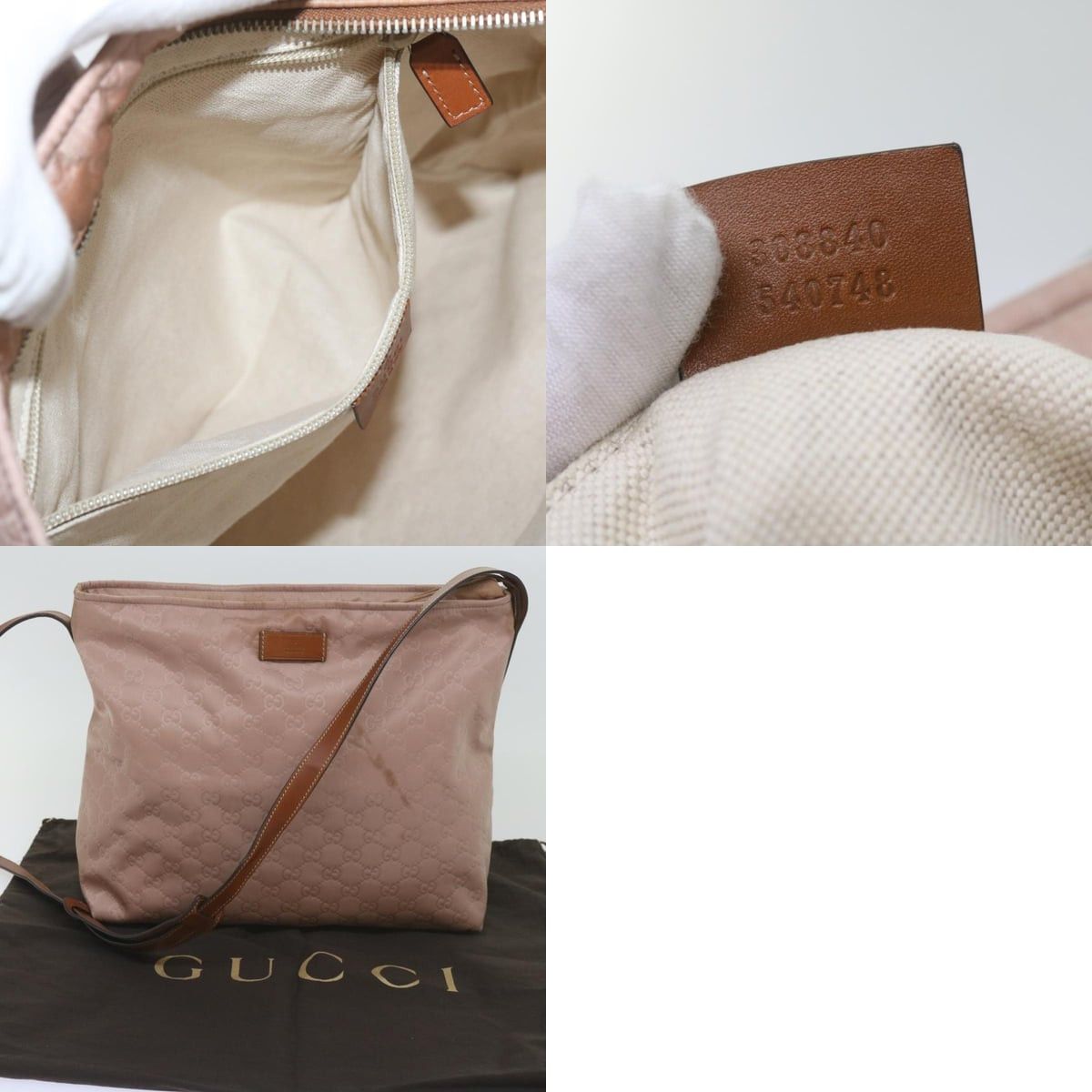 Gucci GUCCI GG Canvas Shoulder Bag Pink Size ONE SIZE - 13 Thumbnail