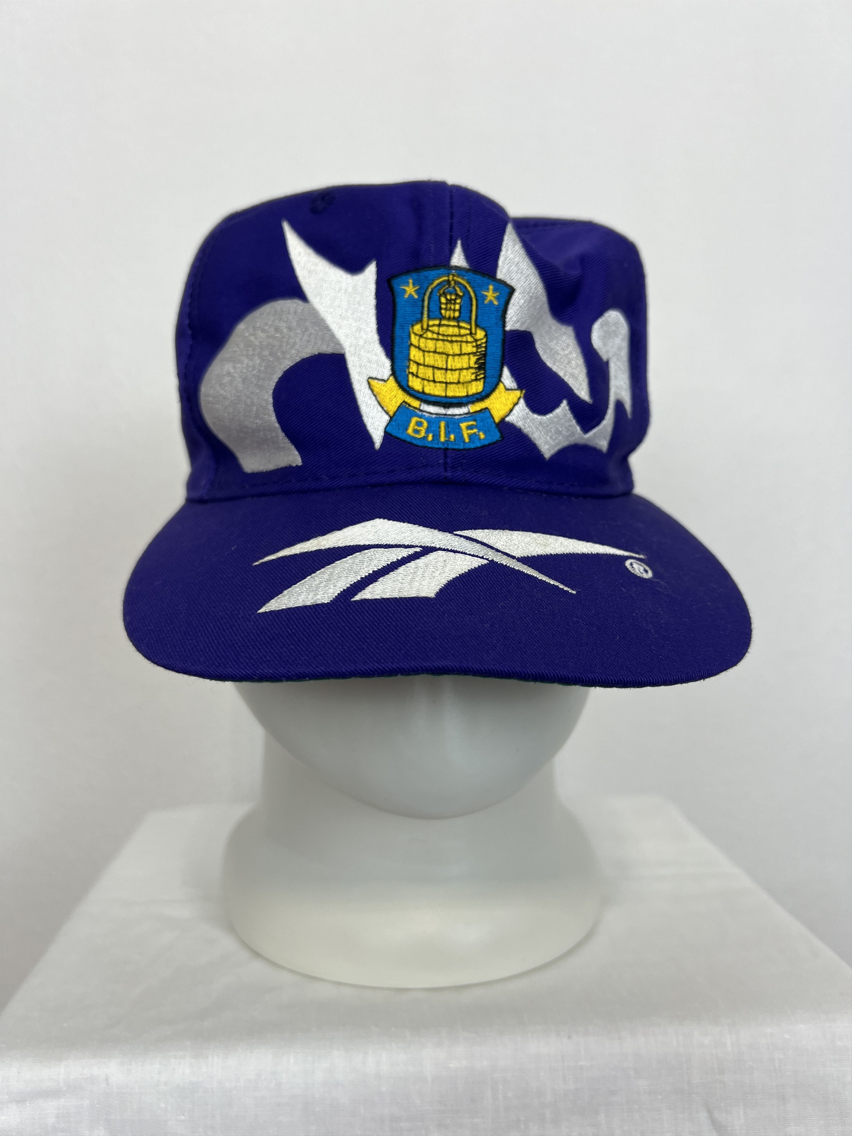 Reebok Vintage 90's Brondby Football Cap Hat Snapback Soccer Rare Size ONE SIZE - 1 Thumbnail