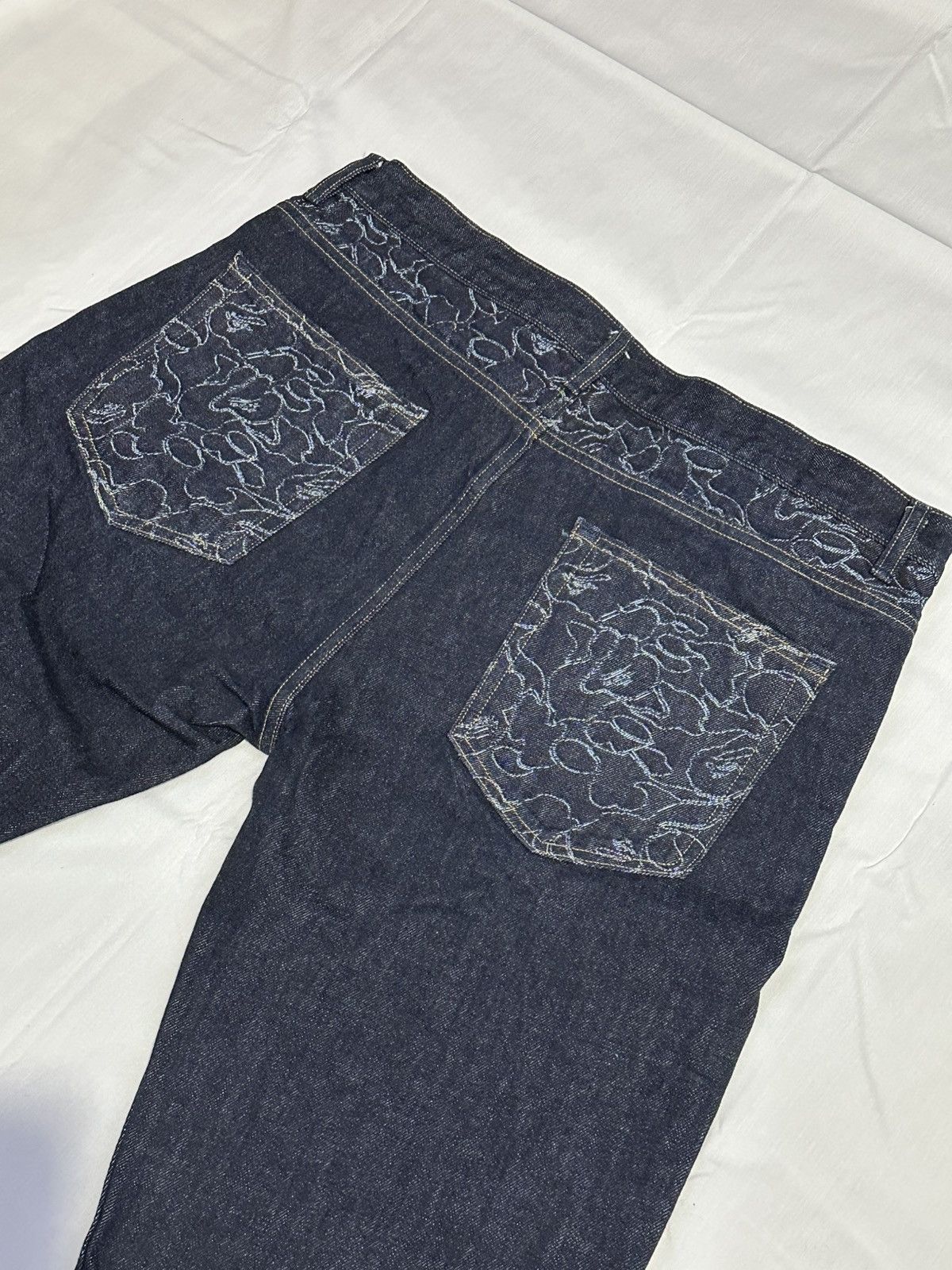 Bape BAPE Outline Camo Denim Jeans Size US 35 - 3 Thumbnail
