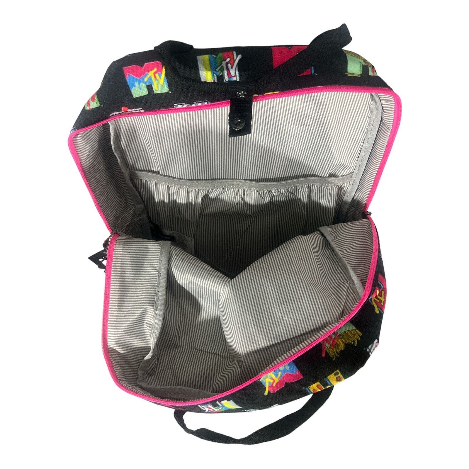 Other New Retro Loungefly MTV Logo Backpack Nylon NWT - Authentic Size ONE SIZE - 4 Thumbnail