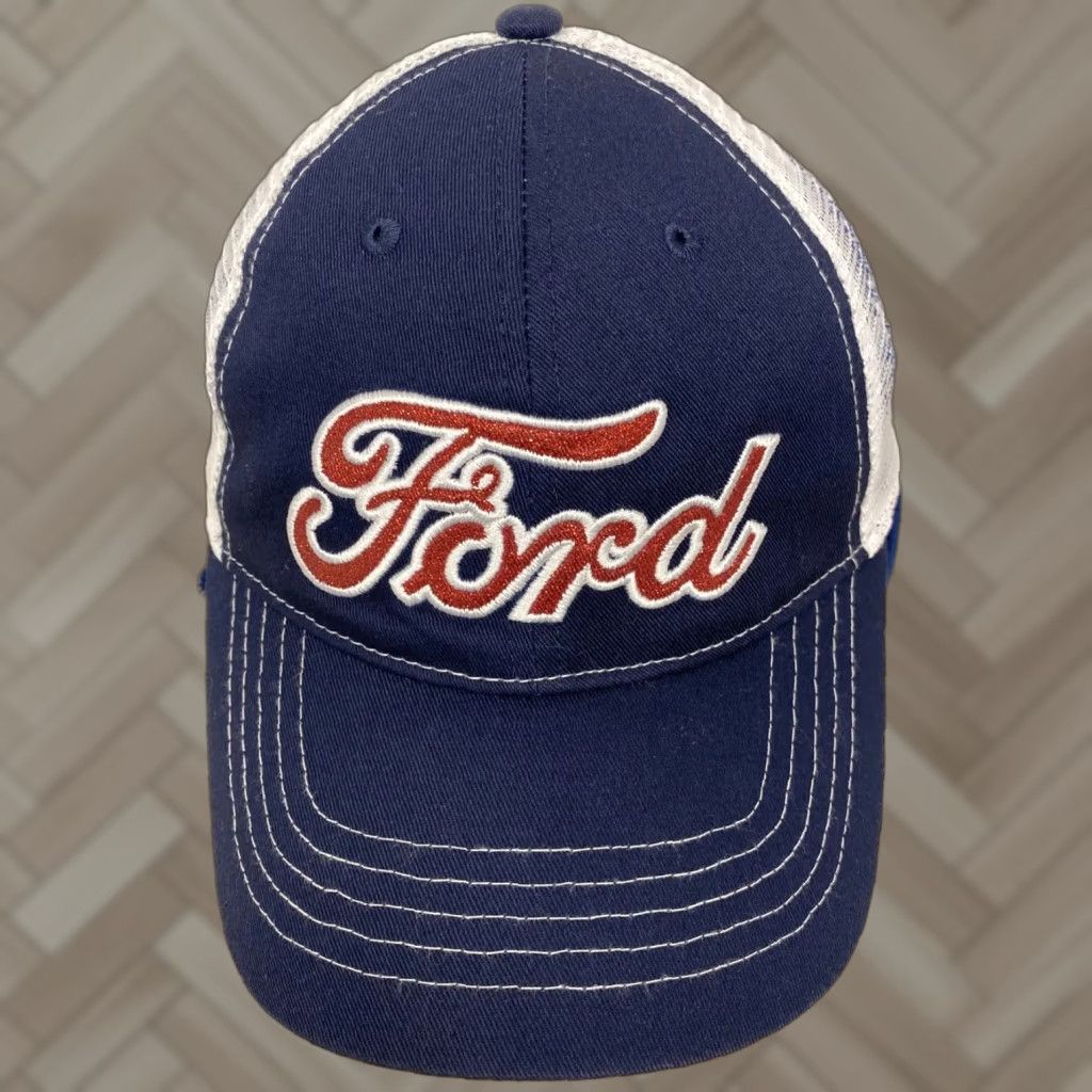 Ford Ford Baseball Cap Blue Glitter Adjustable Womens Sports Activewear Size ONE SIZE - 1 Thumbnail