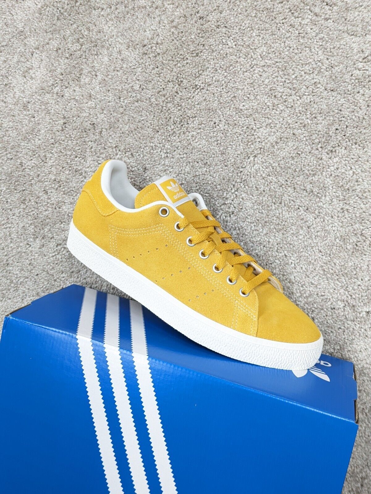 Sneakers Stan Smith CS Shoes Mens 10 Mustard Suede Leather Basketball ...